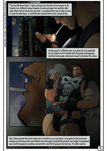 idoraad / lilprincyv - spiderman x punisher mini-comic cover