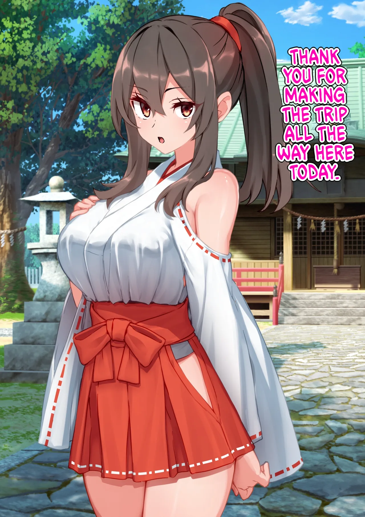 The Story of a Masochist Getting His Misfortunes Purified by a Shrine Maiden's Feet! page 3 full