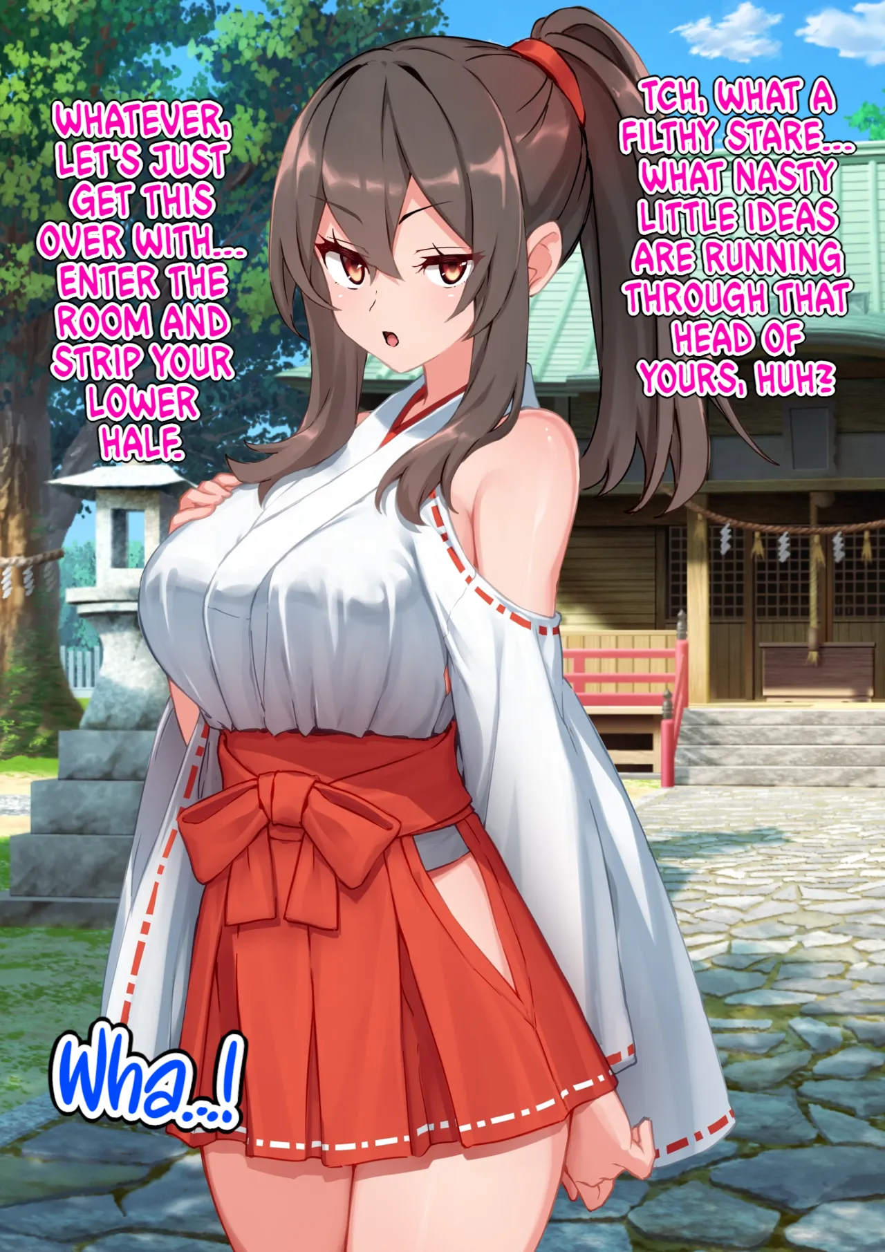 The Story of a Masochist Getting His Misfortunes Purified by a Shrine Maiden's Feet! page 7 full
