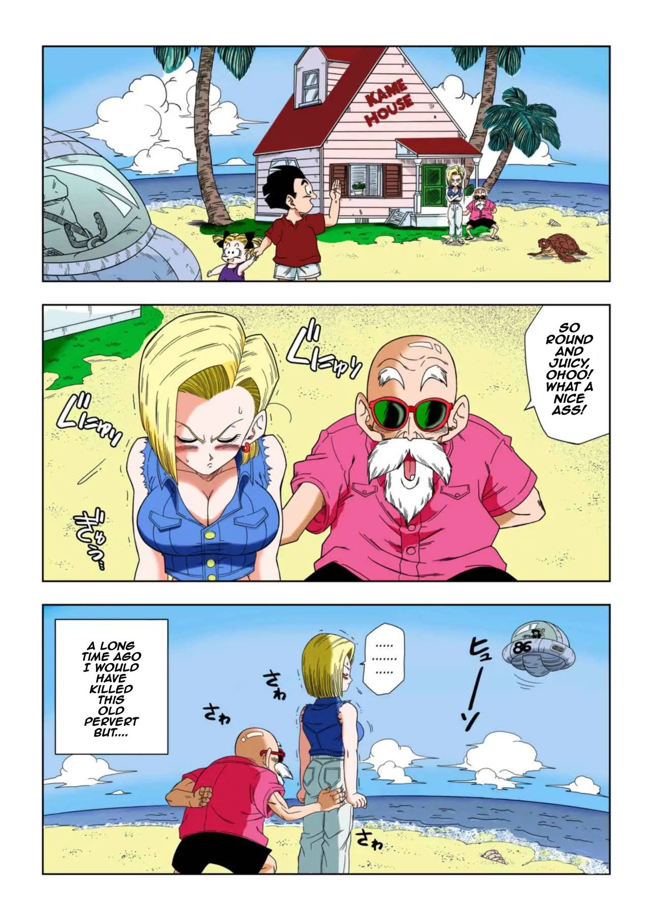 Android 18 vs. Master Roshi page 2 full