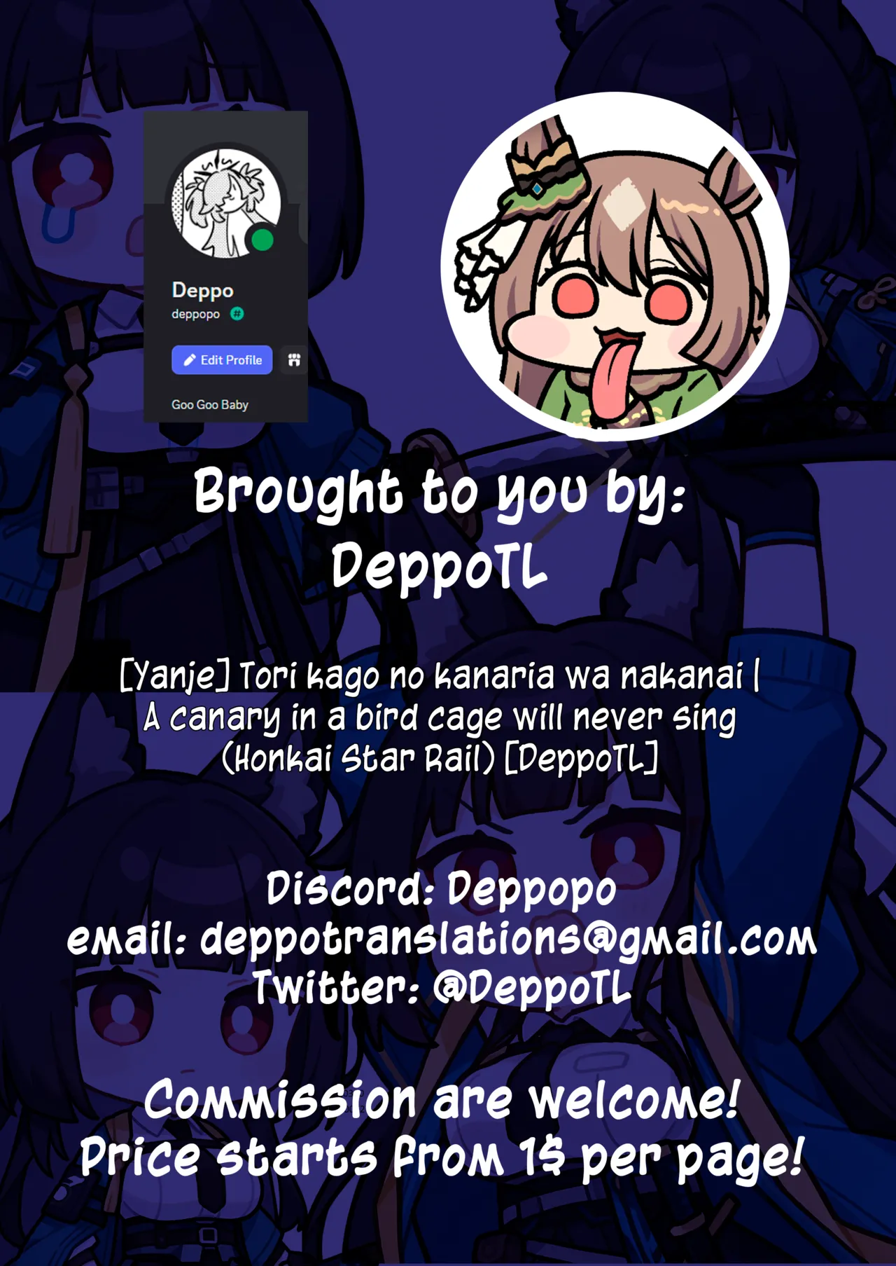 Tori kago no kanaria wa nakanai | A canary in a bird cage will never sing page 6 full