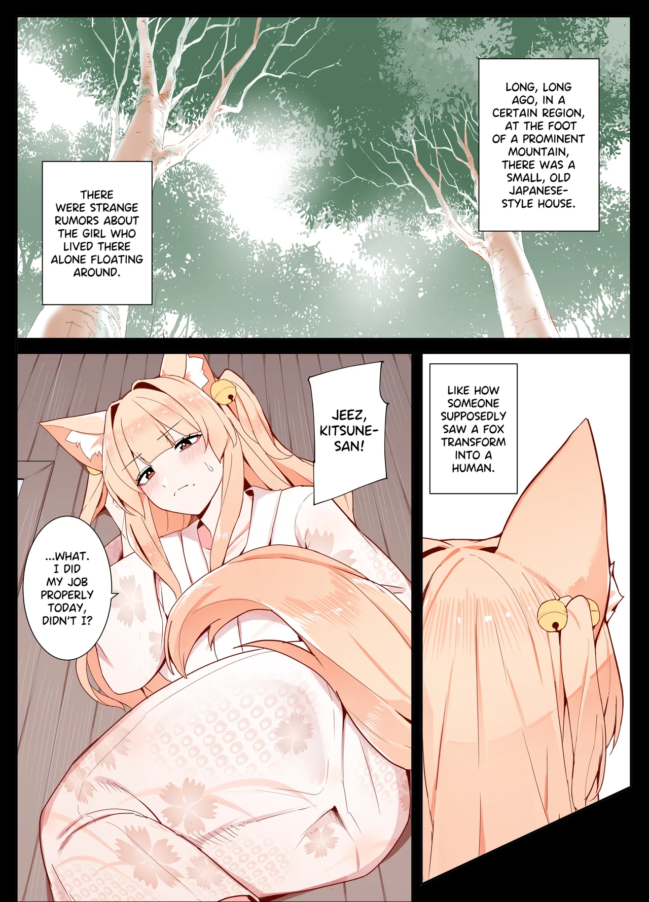 Life with Kitsune-san page 1 full