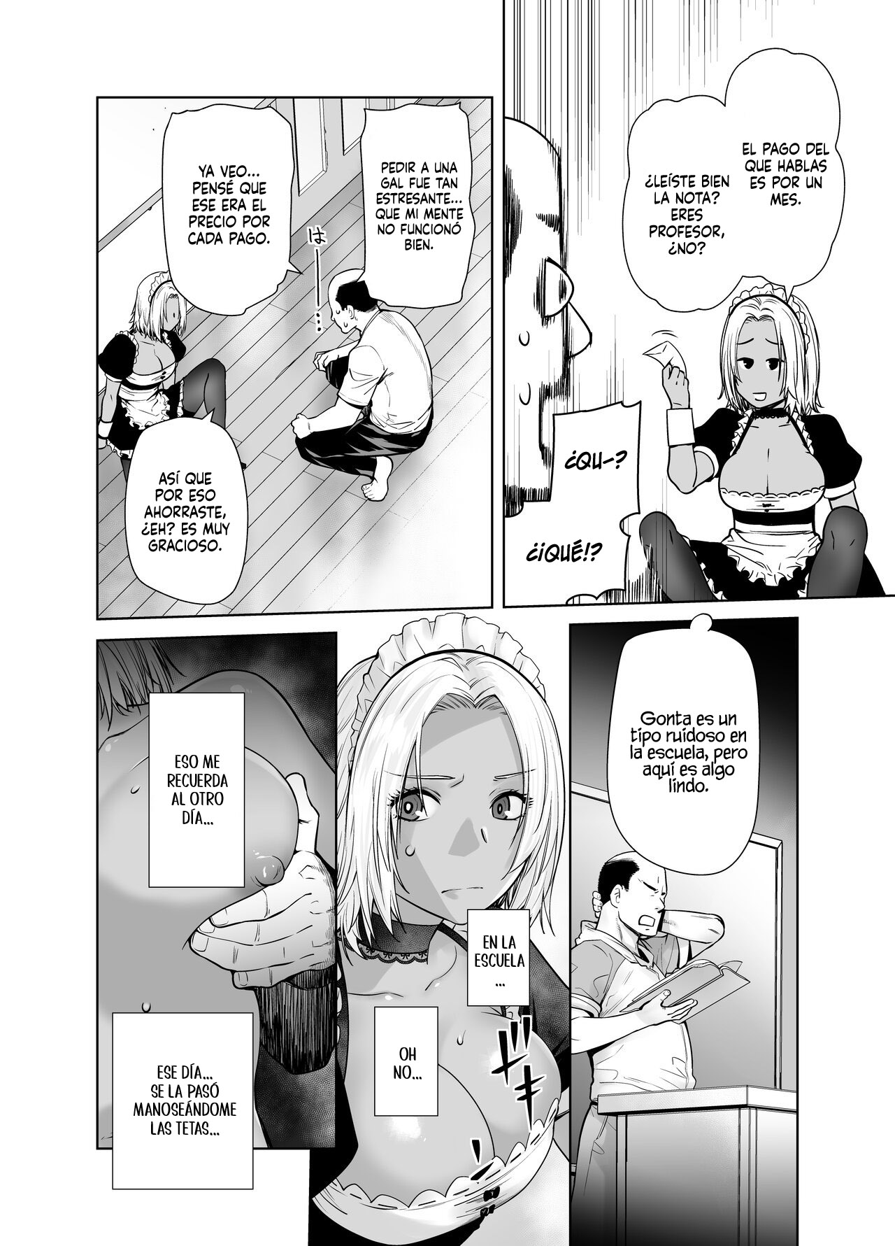 Tannin no Meido ni Nacchatta KURO GAL 2｜La GYARU MORENA que se Convirtió en la Maid del Profesor 2 page 10 full