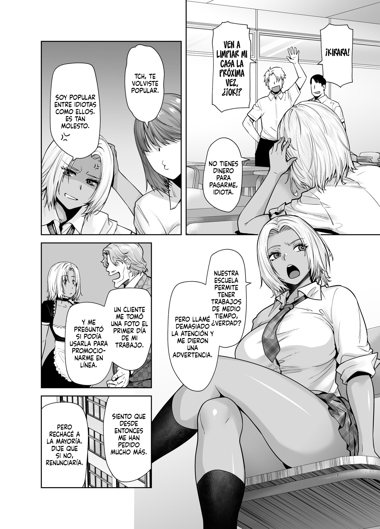 Tannin no Meido ni Nacchatta KURO GAL 2｜La GYARU MORENA que se Convirtió en la Maid del Profesor 2 page 6 full