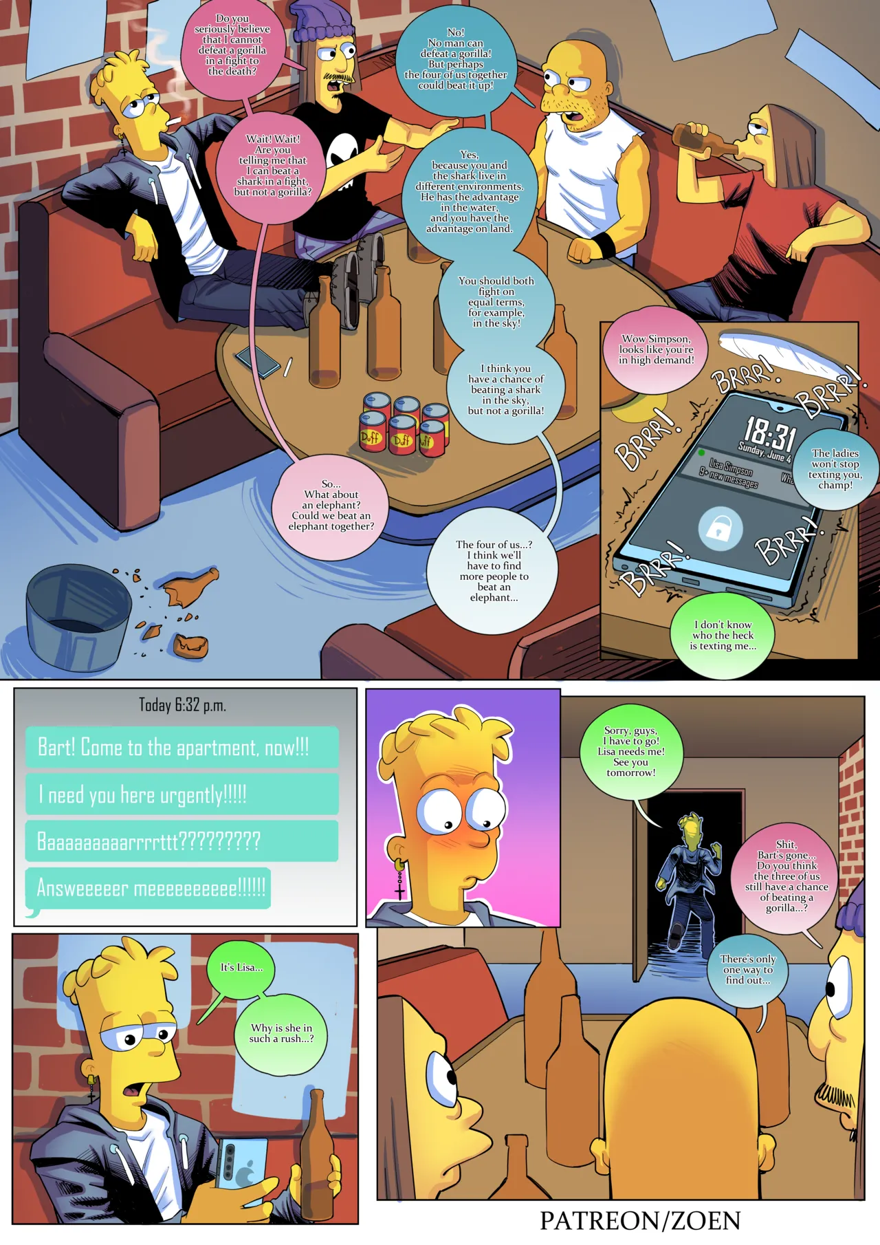 The Simpsons - Chat With Lisa  By:Zoen page 1 full