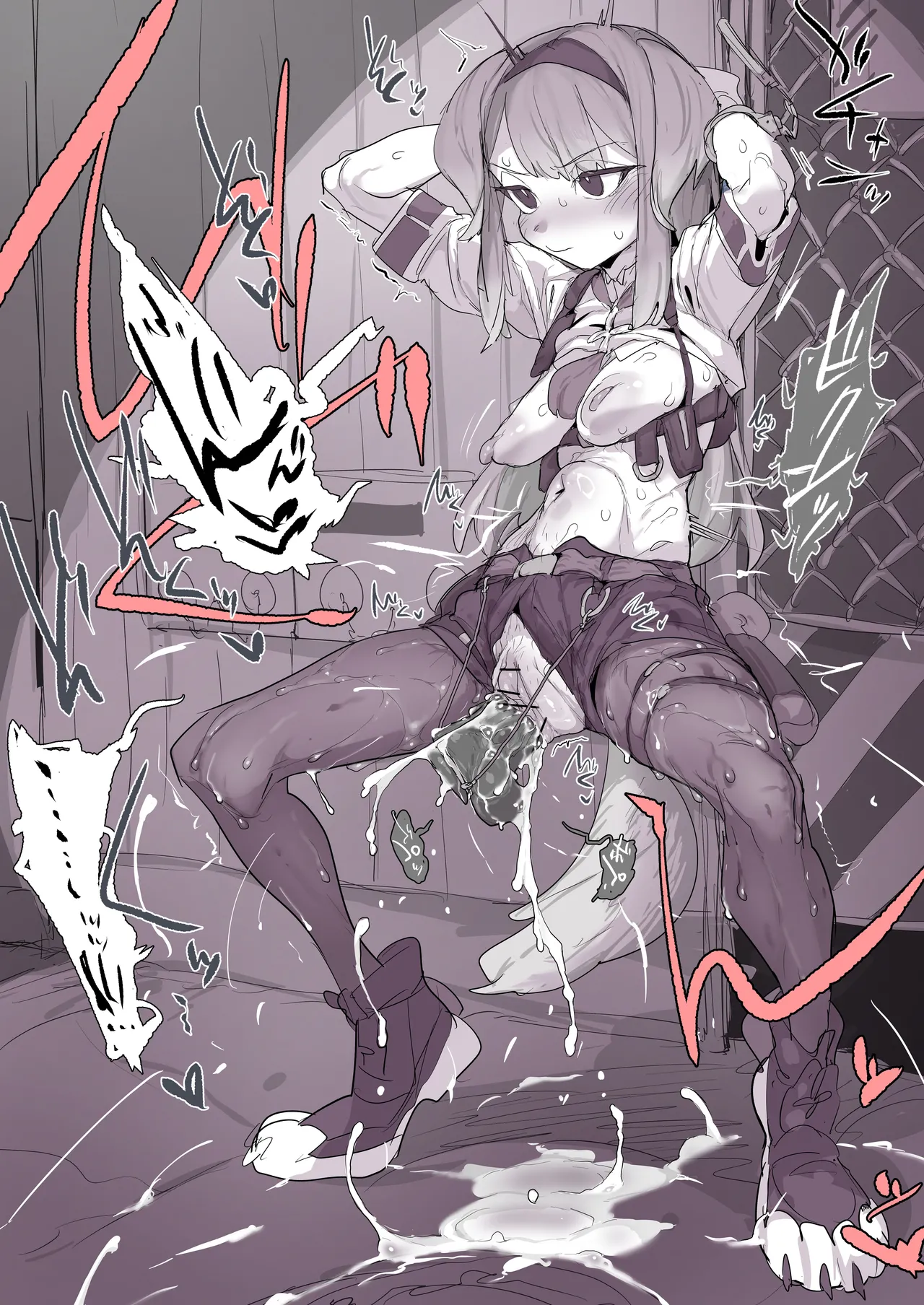 発情期の栞葉る●による野外露出セルフ手錠拘束ガニ股腰ヘコオナニー page 10 full