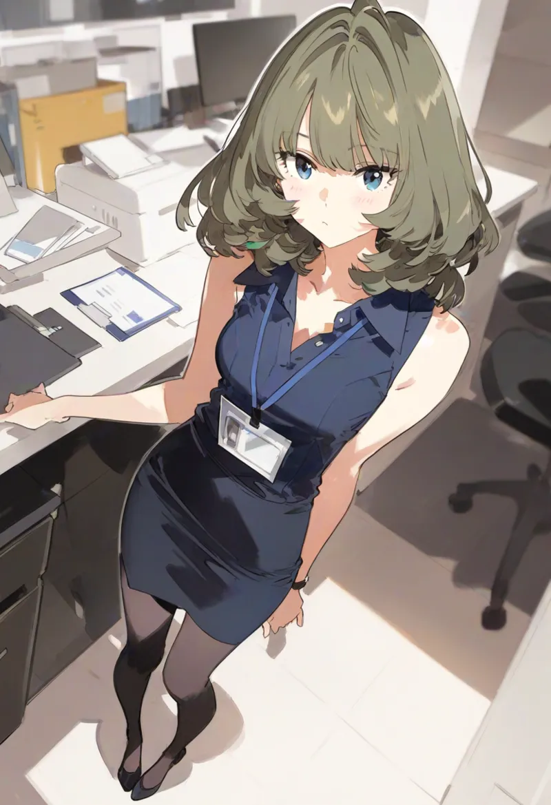 【cl-_-lo】【AI Generated】秘書がき楓さん page 1 full