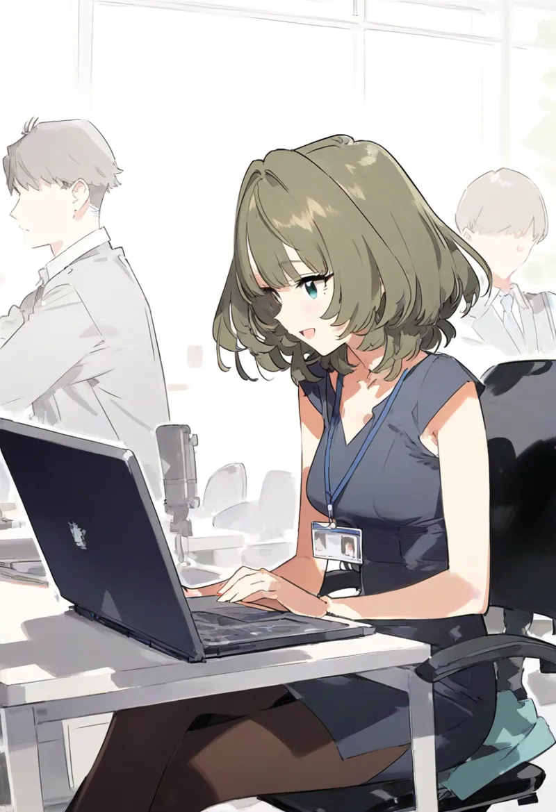 【cl-_-lo】【AI Generated】秘書がき楓さん page 3 full