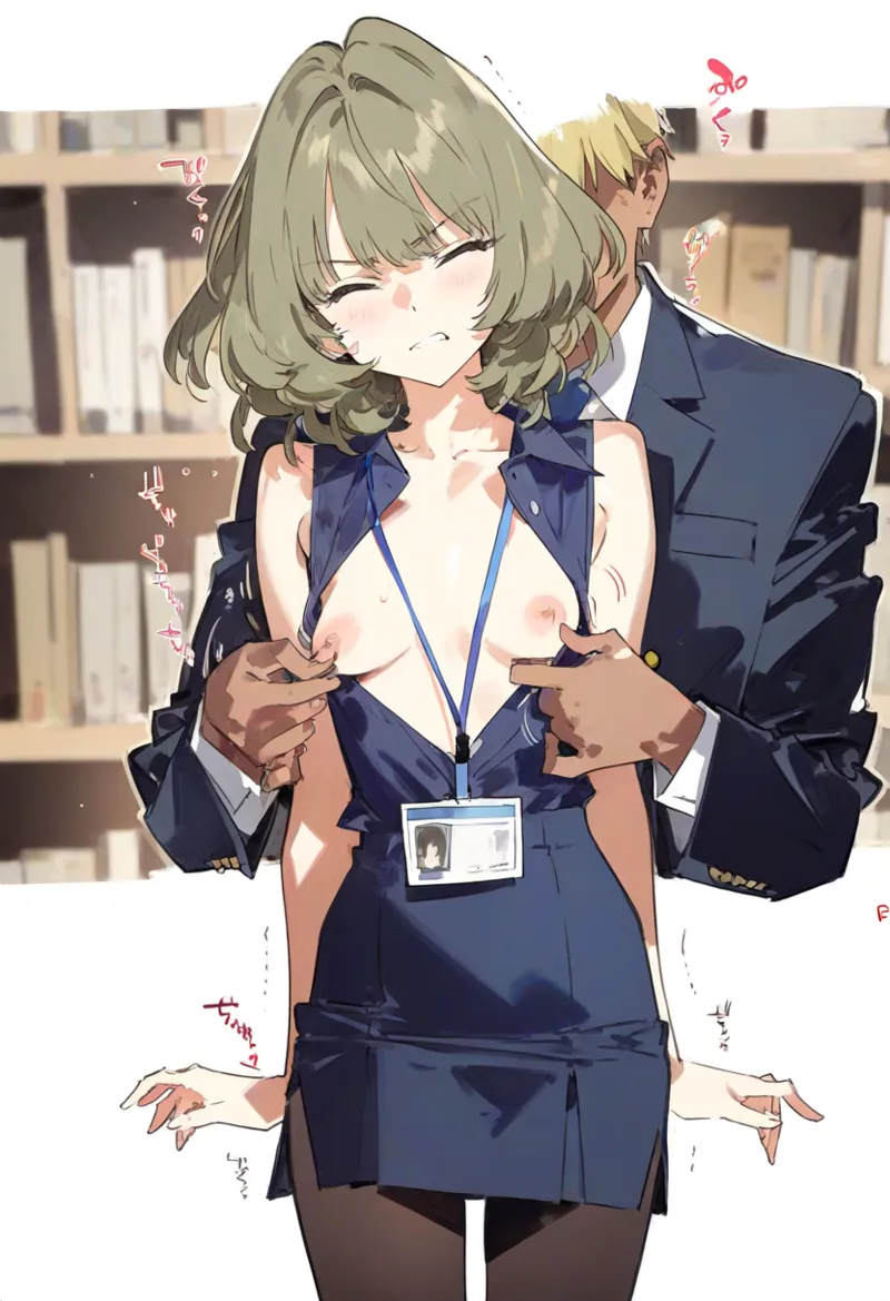 【cl-_-lo】【AI Generated】秘書がき楓さん page 8 full