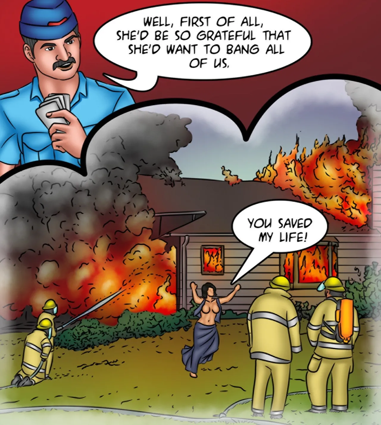 Savita Bhabhi Episode 130 Savita Is on Fire page 5 full