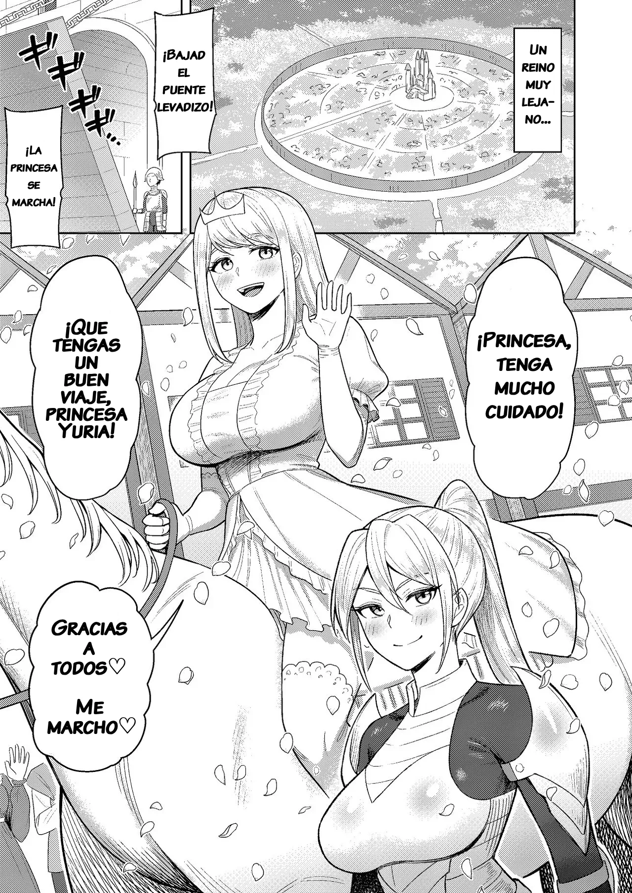 Futanari Onna Kishi to Mesu Hime ｜La Mujer Caballero Futanari y la Princesa Sumisa page 2 full