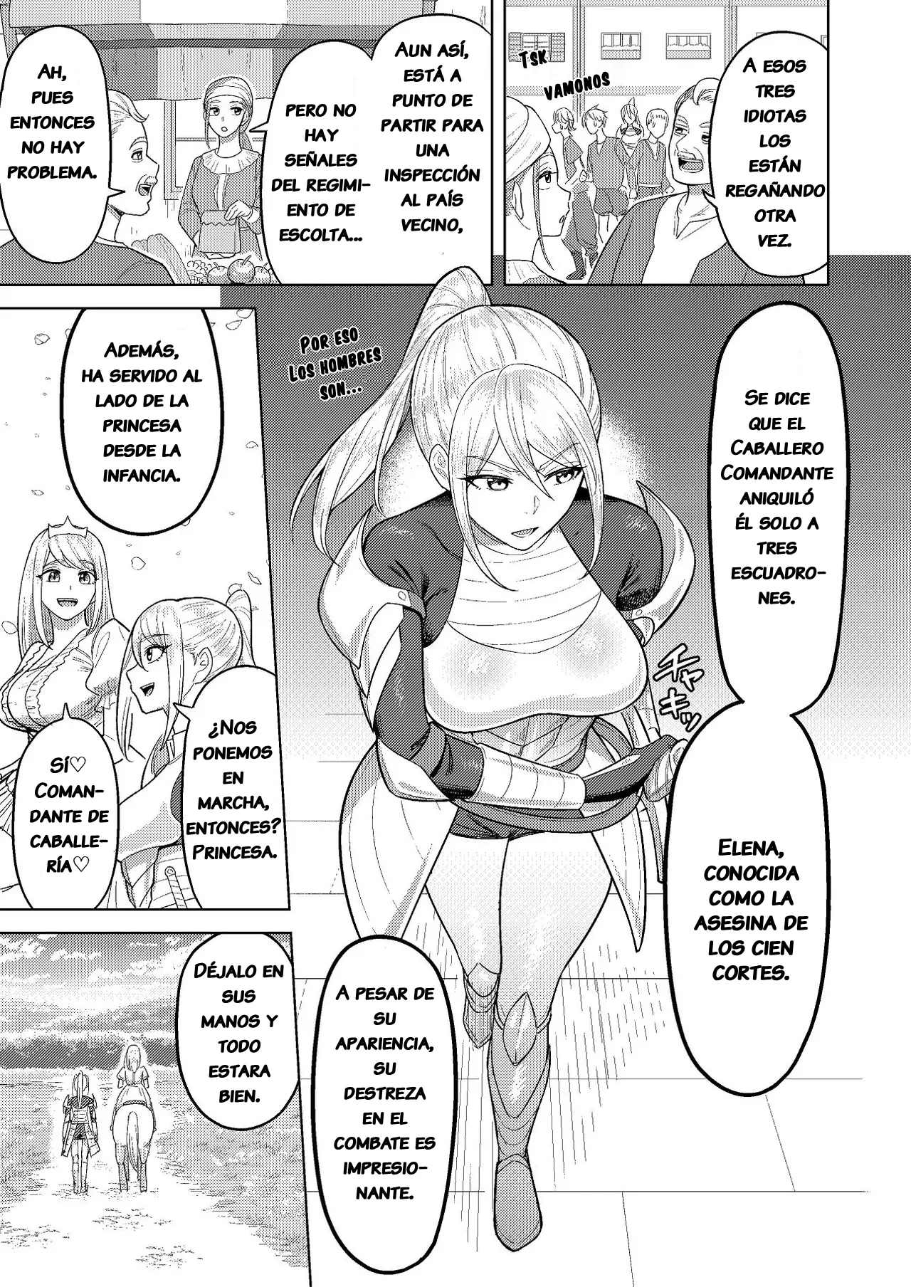 Futanari Onna Kishi to Mesu Hime ｜La Mujer Caballero Futanari y la Princesa Sumisa page 4 full