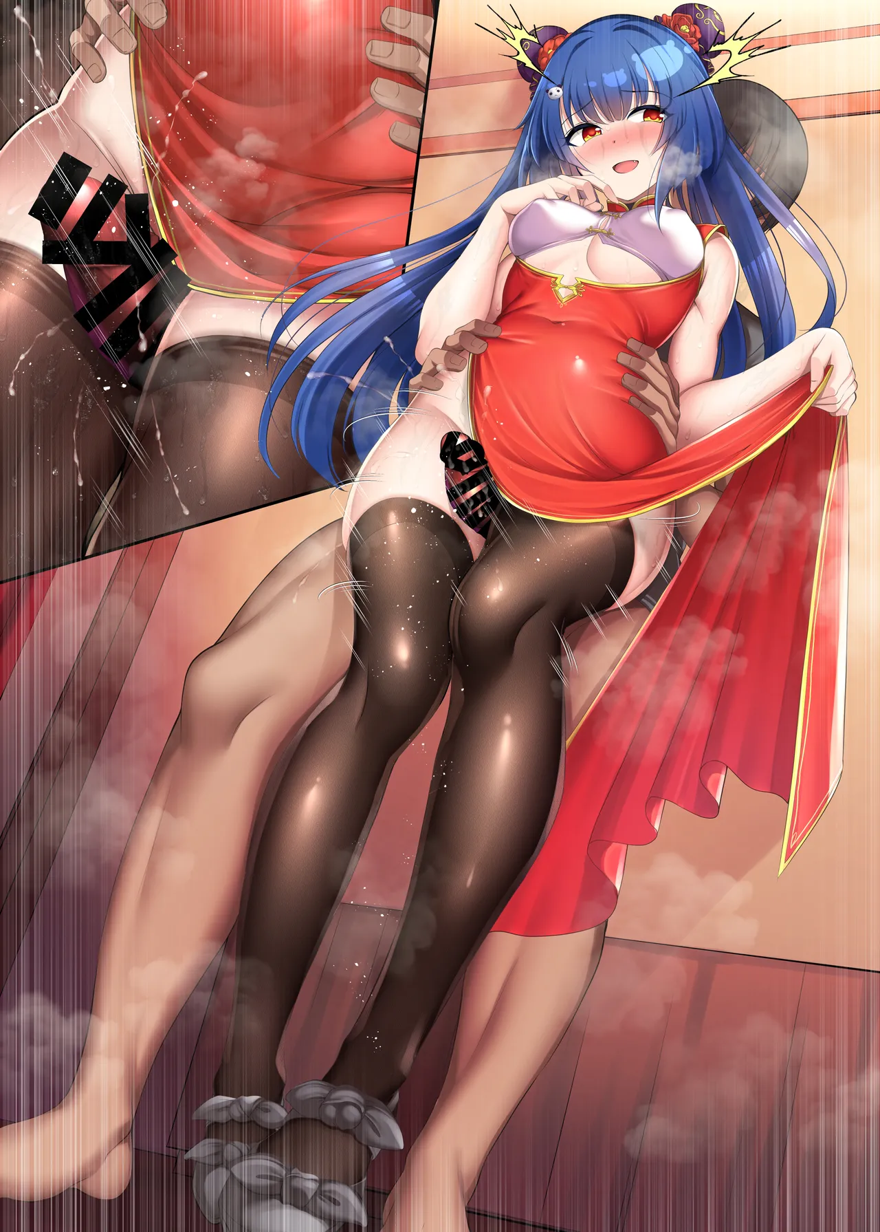 SDVXのエクストリーム飲茶旋風脚・チャイナ娘の太ももコキえっち page 7 full