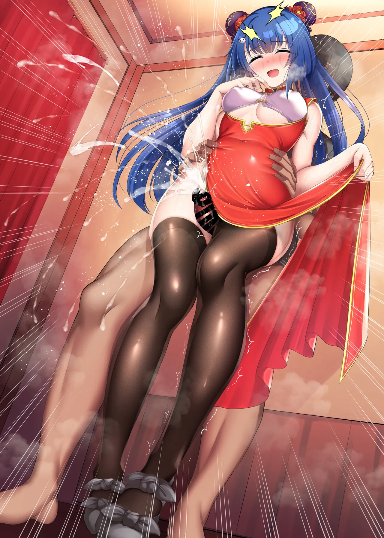 SDVXのエクストリーム飲茶旋風脚・チャイナ娘の太ももコキえっち page 8 full