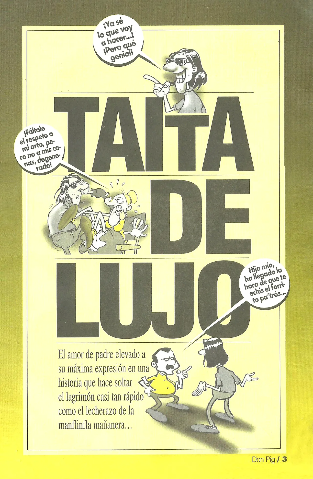 DON PIG COMIX  - 35 suplemento de la Revista 100% page 3 full