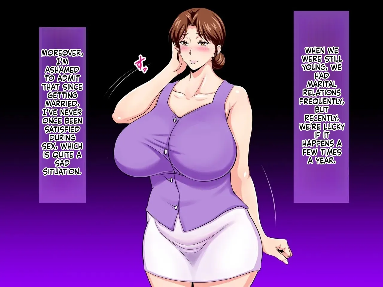 My husband's dick just doesn't satisfy me! ~A frustrated wife is transformed into a slut by the big-cocked son next door~ page 3 full