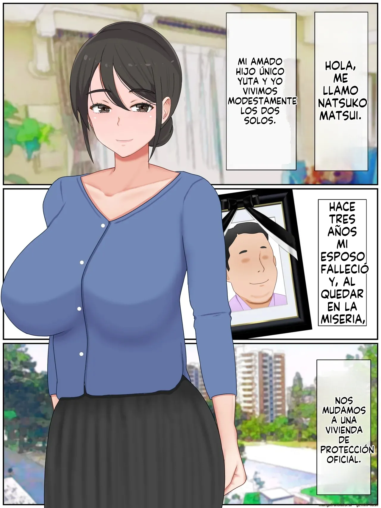 Musuko no Tomodachi to Tanetsuke Sex Kozukuri Mansion no Kyonyuu Haha 1  MTL page 2 full