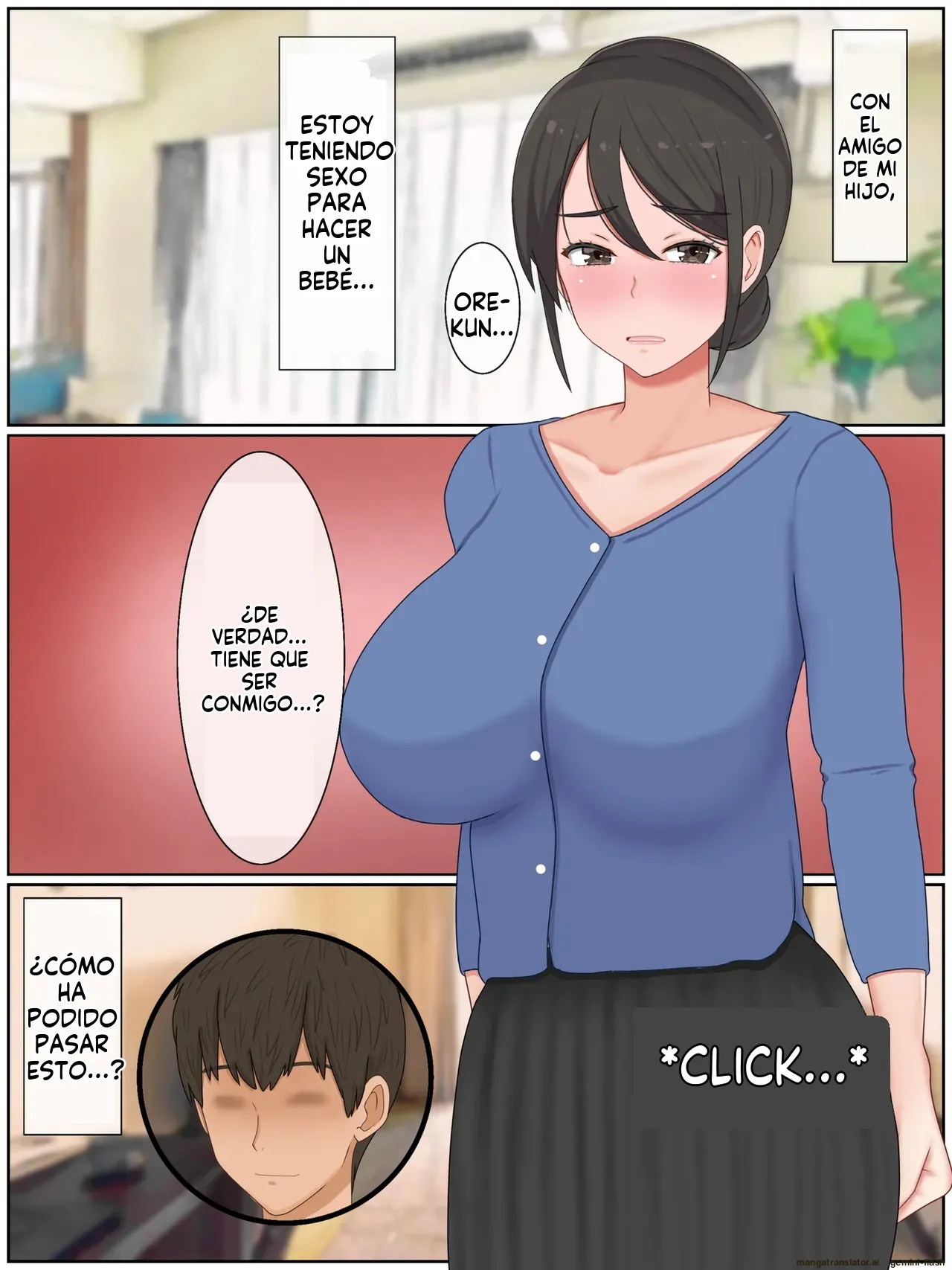 Musuko no Tomodachi to Tanetsuke Sex Kozukuri Mansion no Kyonyuu Haha 1  MTL page 4 full