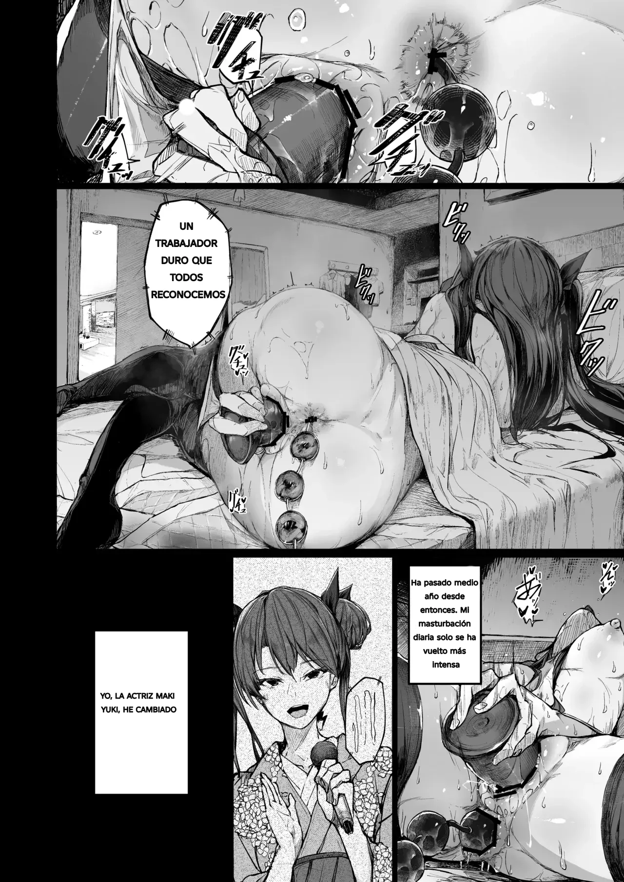 Kairaku Ochi shita Joyuu no Matsuro Kouhen｜La Caída de la Actriz Corrompida por Placer - PT2 page 3 full