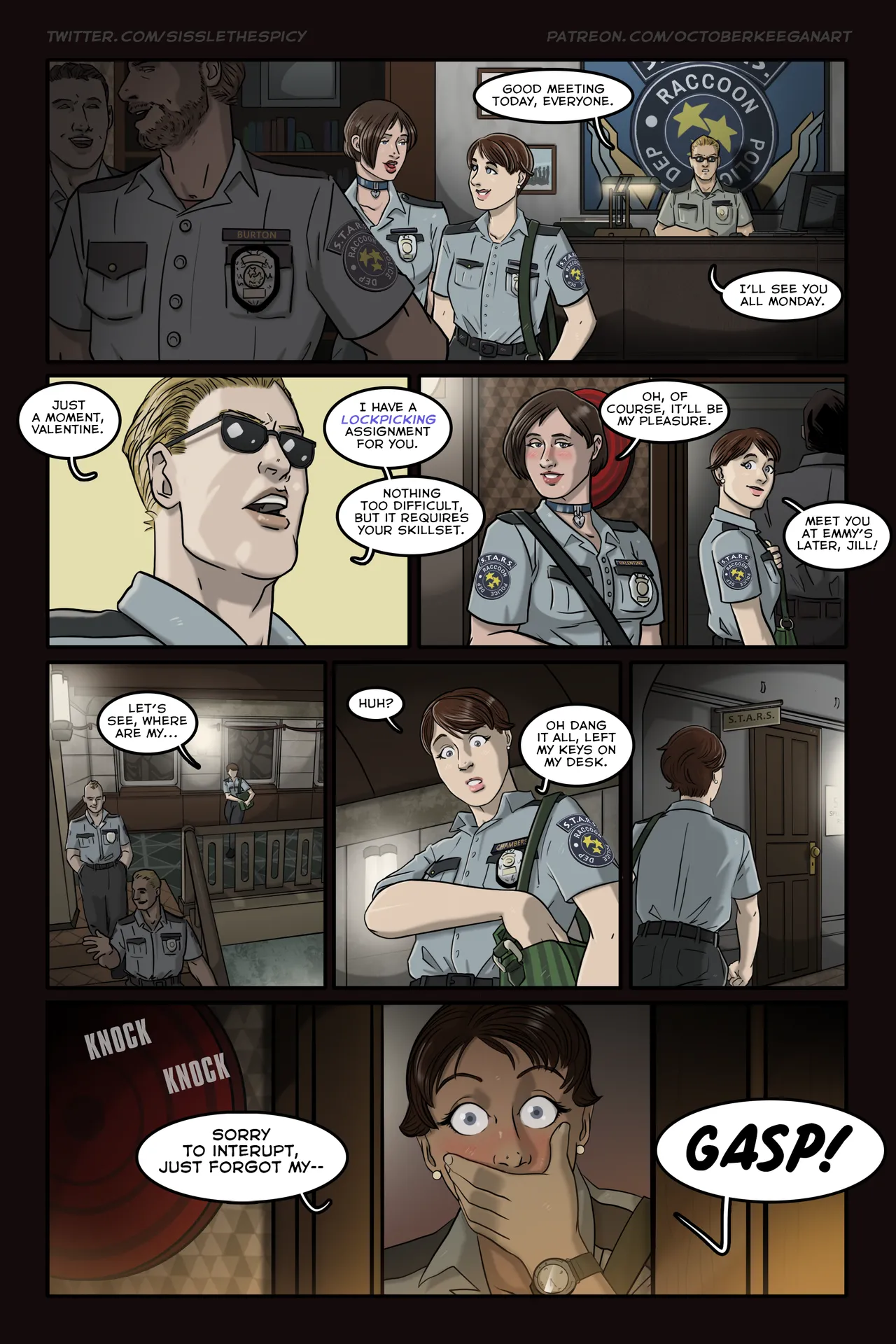 S.T.A.R.S. Office Party page 5 full