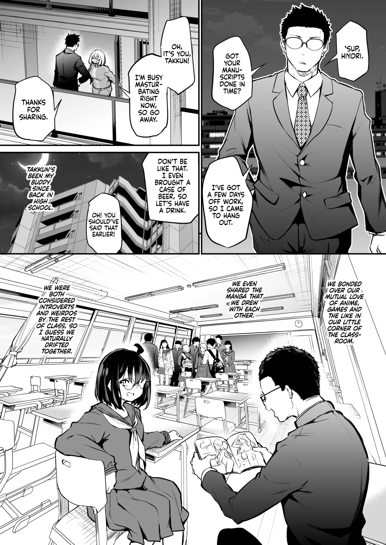 Furo Kyan Inkya Onna, Hatsu Kareshi Chinpo de Mesu ni Naru | A Shower-Hating, Shut-in Girlfailure Becomes a Woman From Her First Boyfriend’s Cock! page 4 full