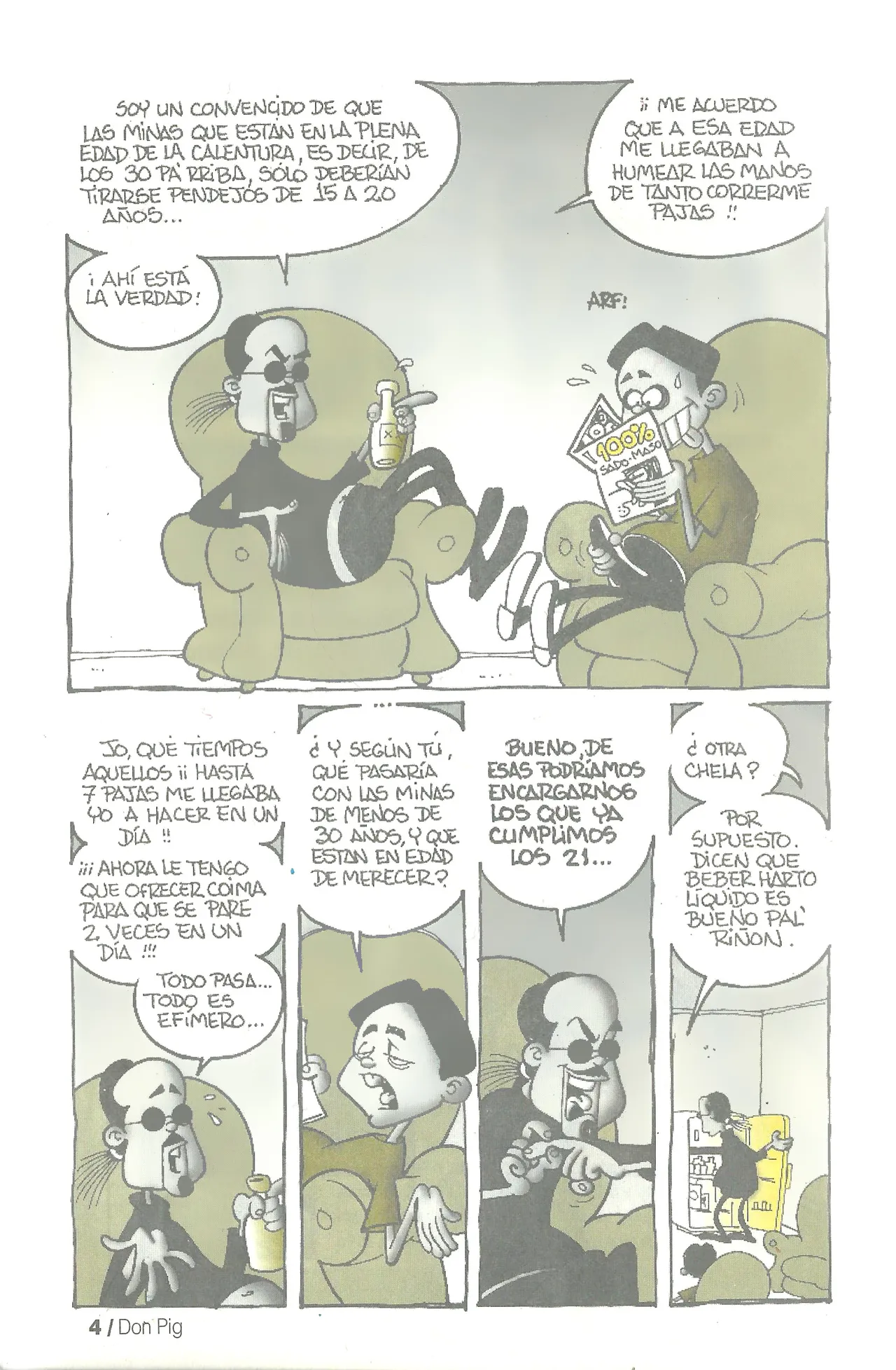 DON PIG COMIX  - 16 suplemento de la Revista 100% page 4 full