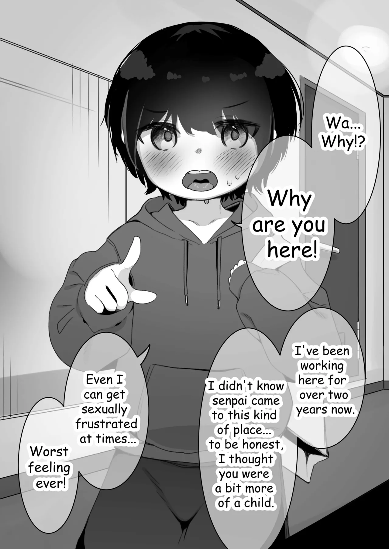 Joseimuke Fuuzoku ni Zemi no Senpai ga Raiten Shita I Senpai came to the sex club page 1 full