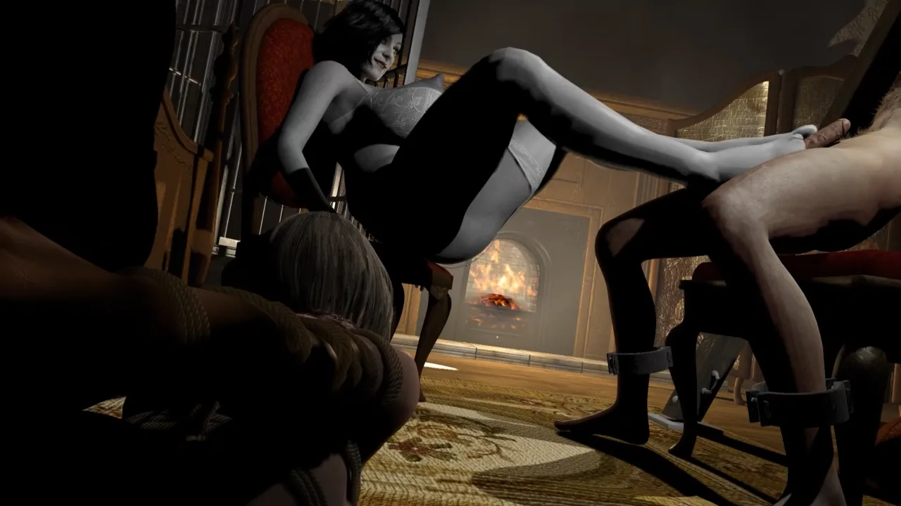 Lady D Resident Evil Femdom BDSM Threesome page 6 full