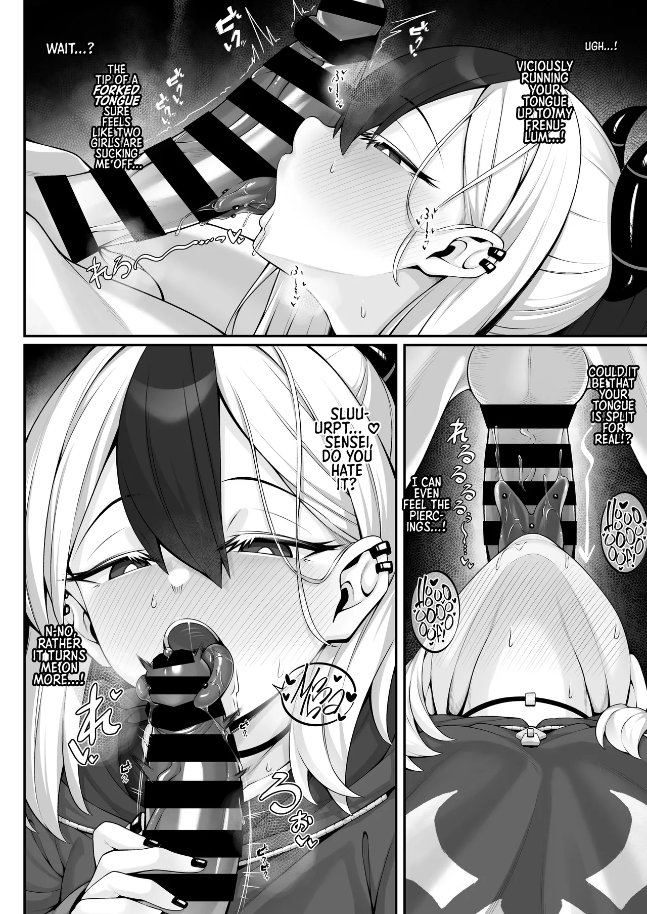 Sputum Shita-pi Kayoko ni Fella de Nuite Morau dake no Tanpen Manga  | Garnet-Pierced Snake-Tongue kayoko gets me off, Mini comic. page 3 full