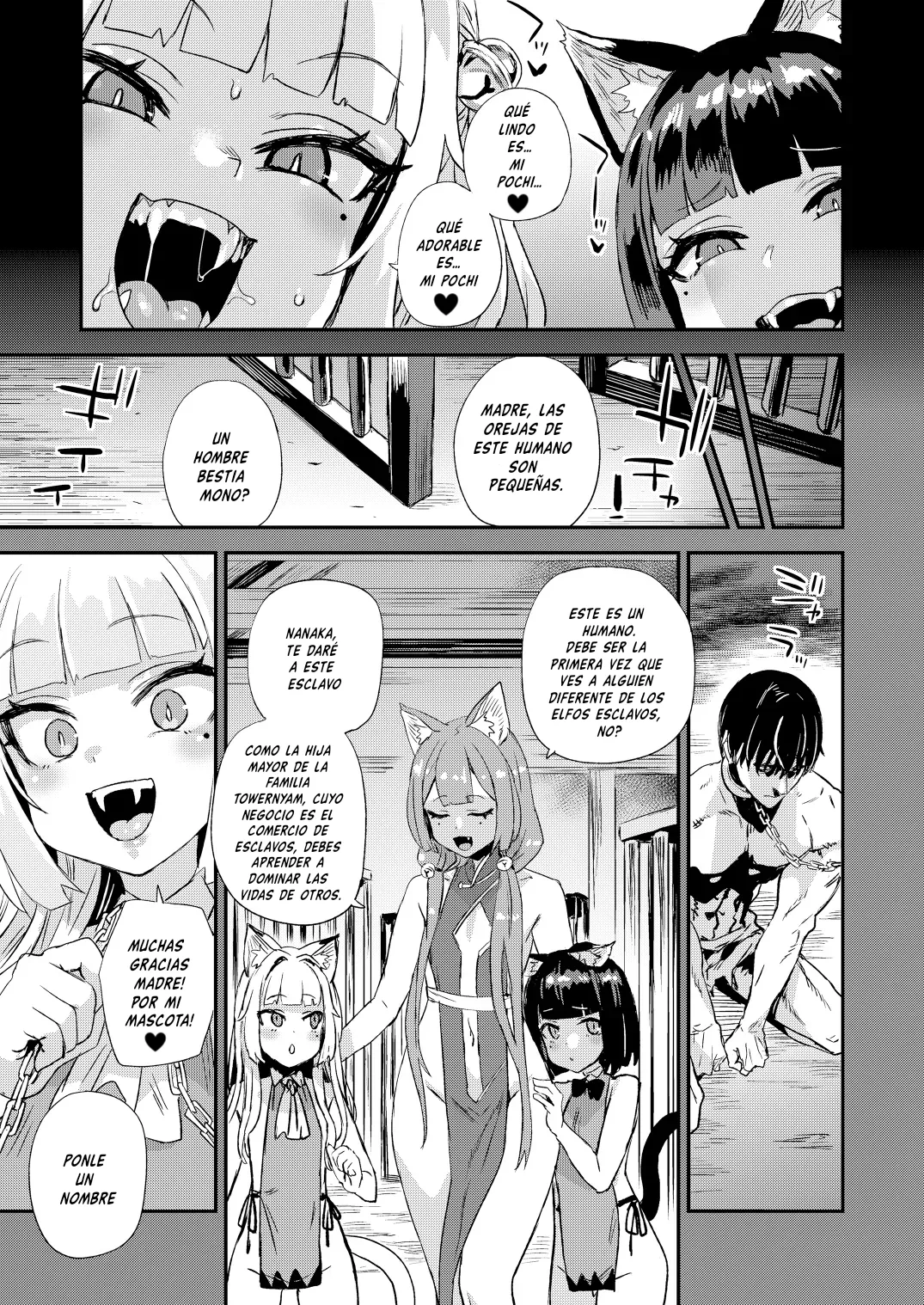 Nekozoku Musume wa Ningen o Kau. - CAT GIRLS KEEP A HUMAN｜LAS CHICAS GATO TIENEN UN HUMANO page 4 full