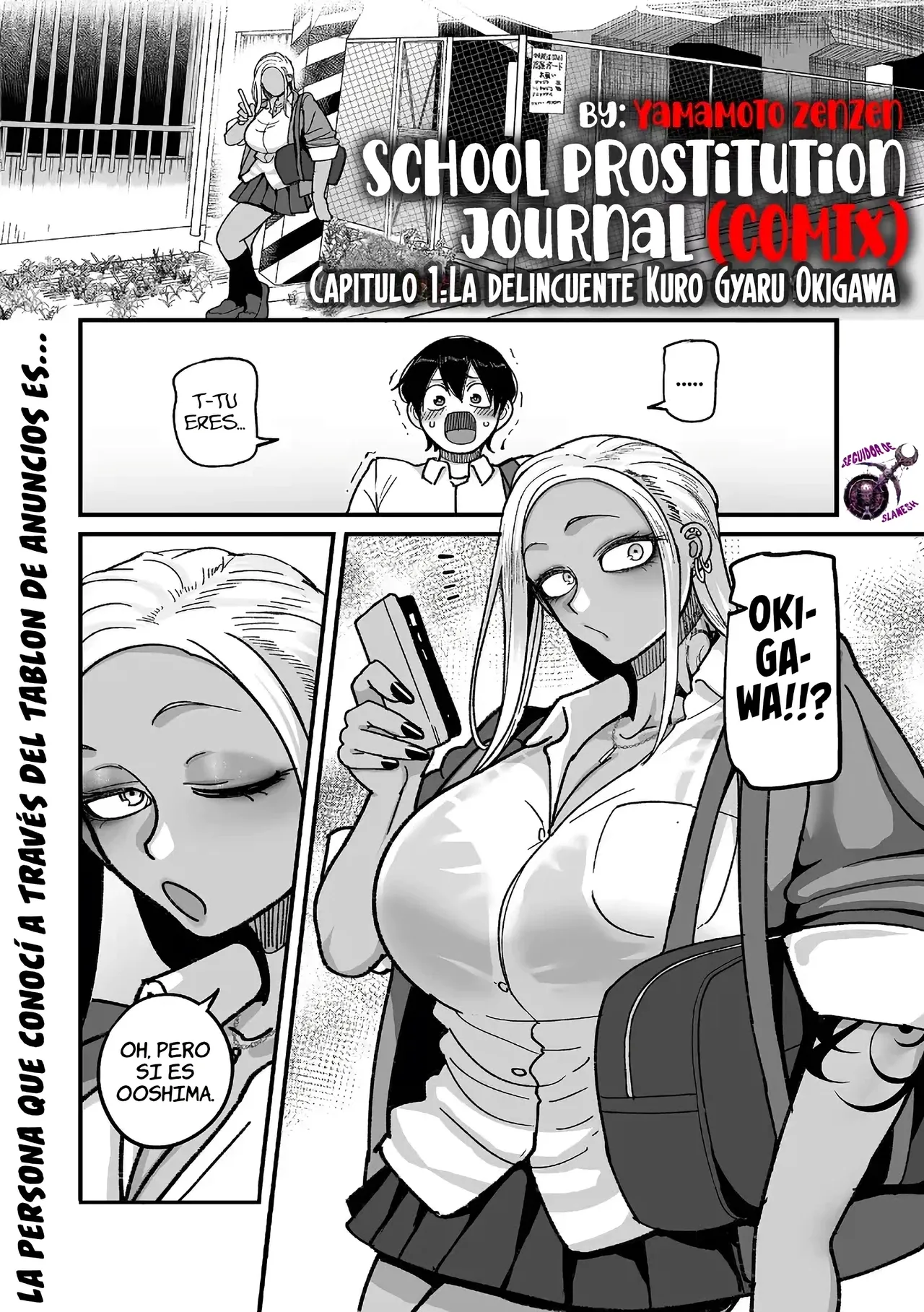 Gakuen Suppo Nikki  dai 1-wa to 4-wa ~Kuro Gal Yankee Okigawa-hen kara Saikyou Yankee Kitou-hen~｜Tablón de Anuncios de Prostitución Escolar  Capítulos 1 al 4 ~Desde La Delincuelte Kuro Gyaru, Okigawa hasta La Delincuente más Terrorífica, Kitou~ page 3 full