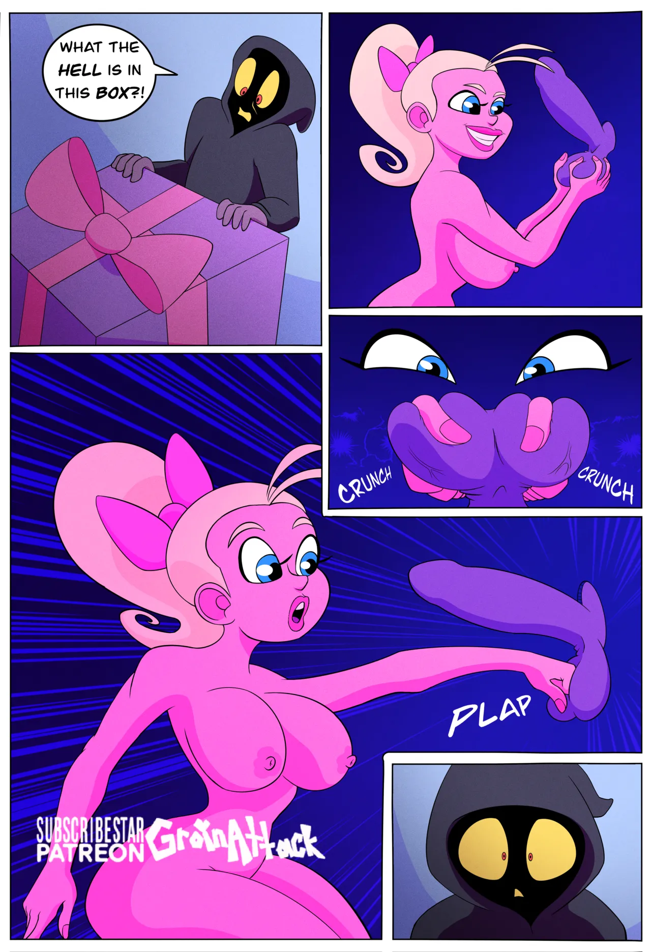 Ballbusting Bimbo in a Box page 3 full