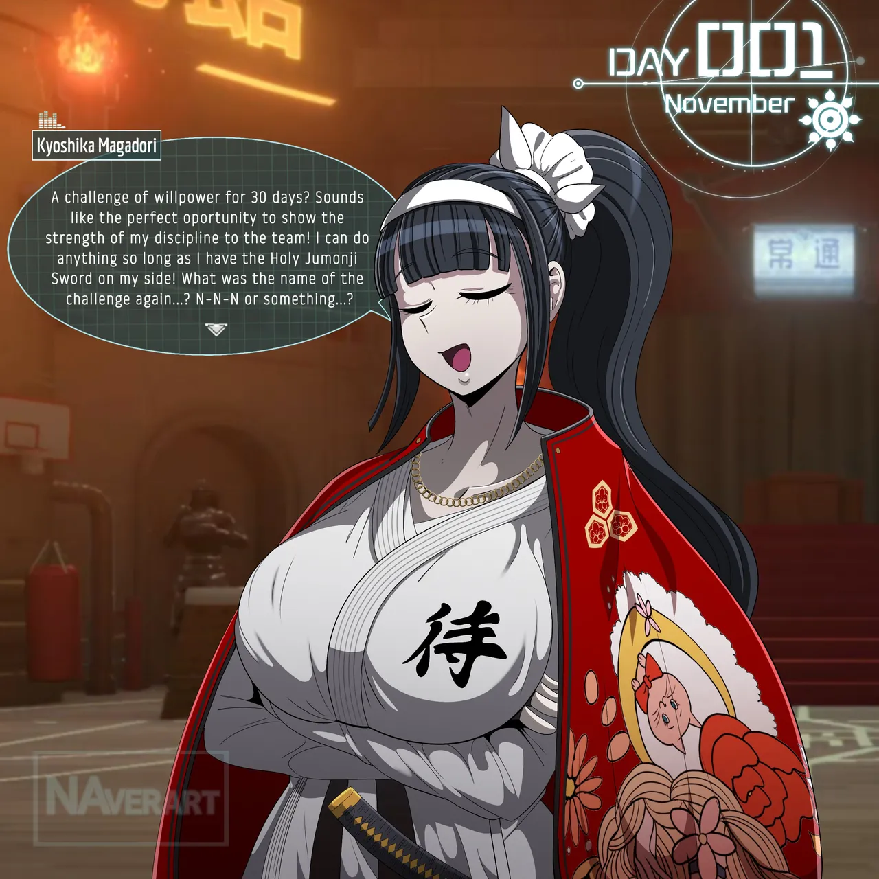 Hundred Line Last Defense Academy- Kyoshika's No Nut November page 1 full