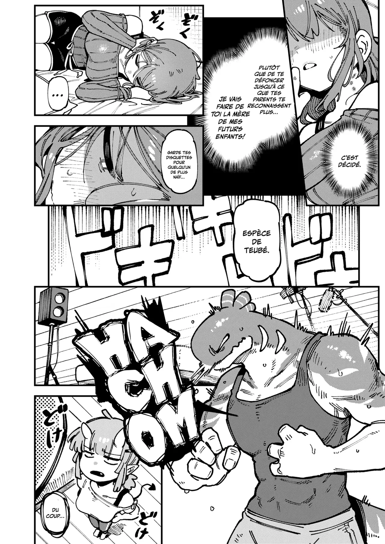 Watashi ni Konna Kuchi Kiite, Oya Gatcha Shippai shita no ka Lv.2 | Comment tu me parles ? Tes parents ont oublié de t'éduquer ou quoi ? Lv.2 page 7 full