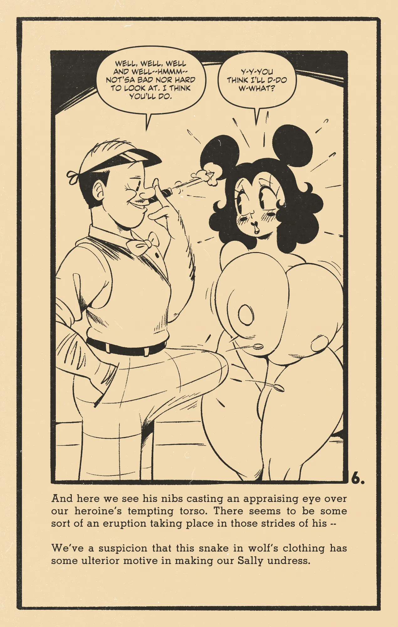 Sally McBoing in "Flesh" page 6 full
