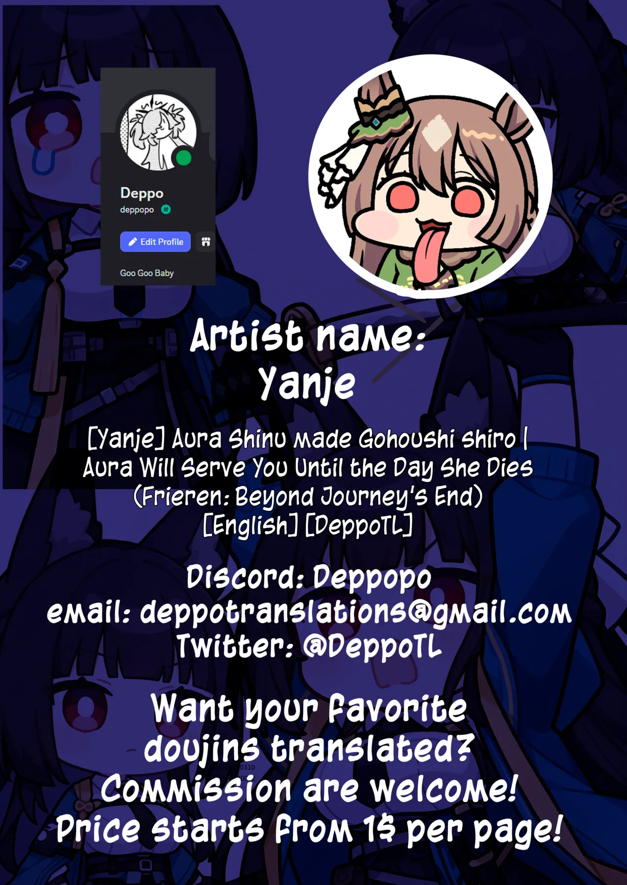 Aura Shinu made Gohoushi Shiro | Aura Will Serve You Until the Day She Dies page 6 full