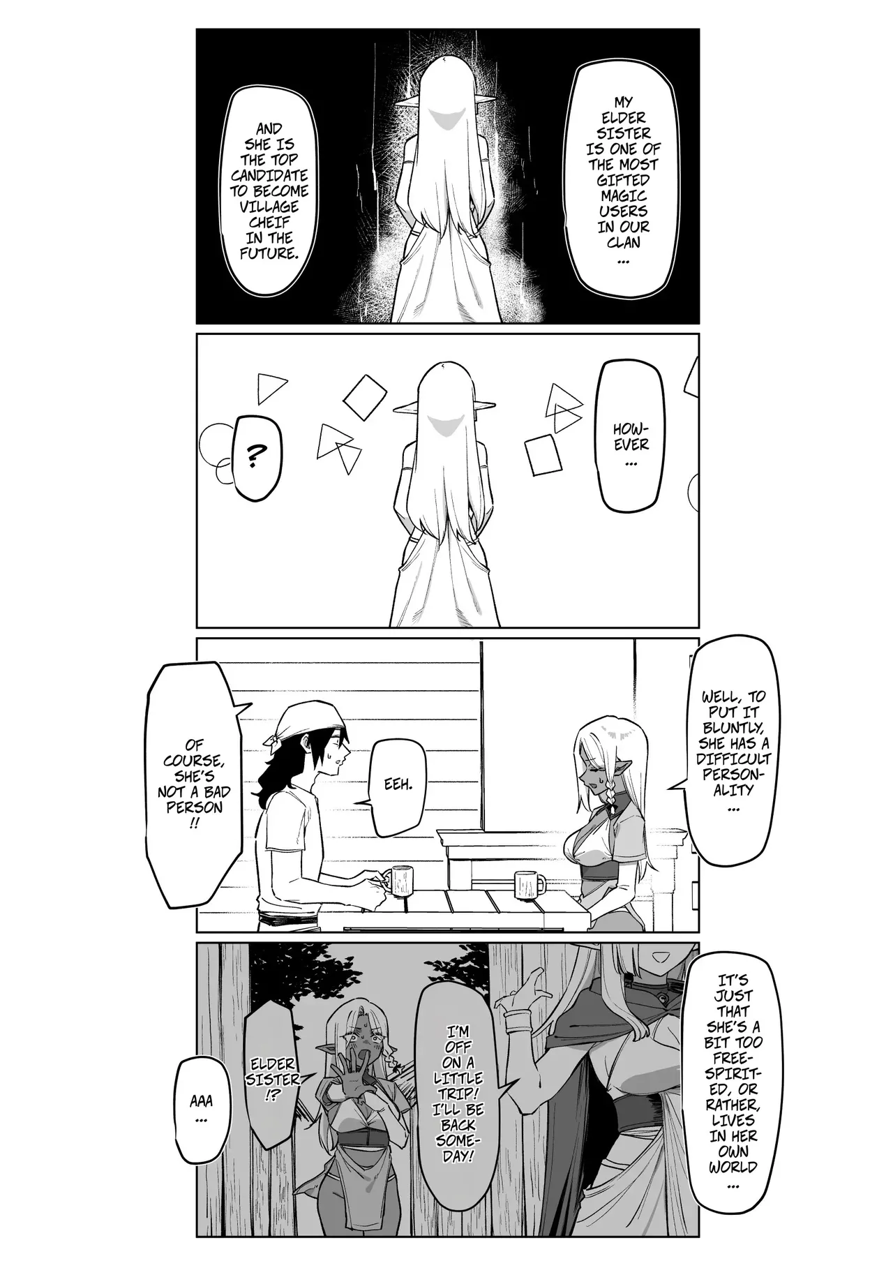 Helping a Dark Elf and Getting a Favor In Return 1.5 -- Kasshoku Elf o Tasuketara Ongaeshi Sareta Hanashi 1.5 page 2 full