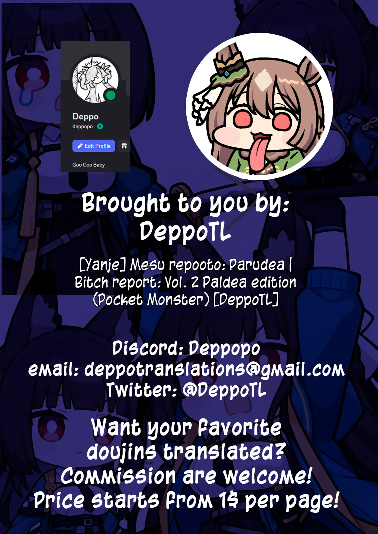 Mesu repooto: Parudea | Bitch report: Vol. 2 Paldea edition page 6 full