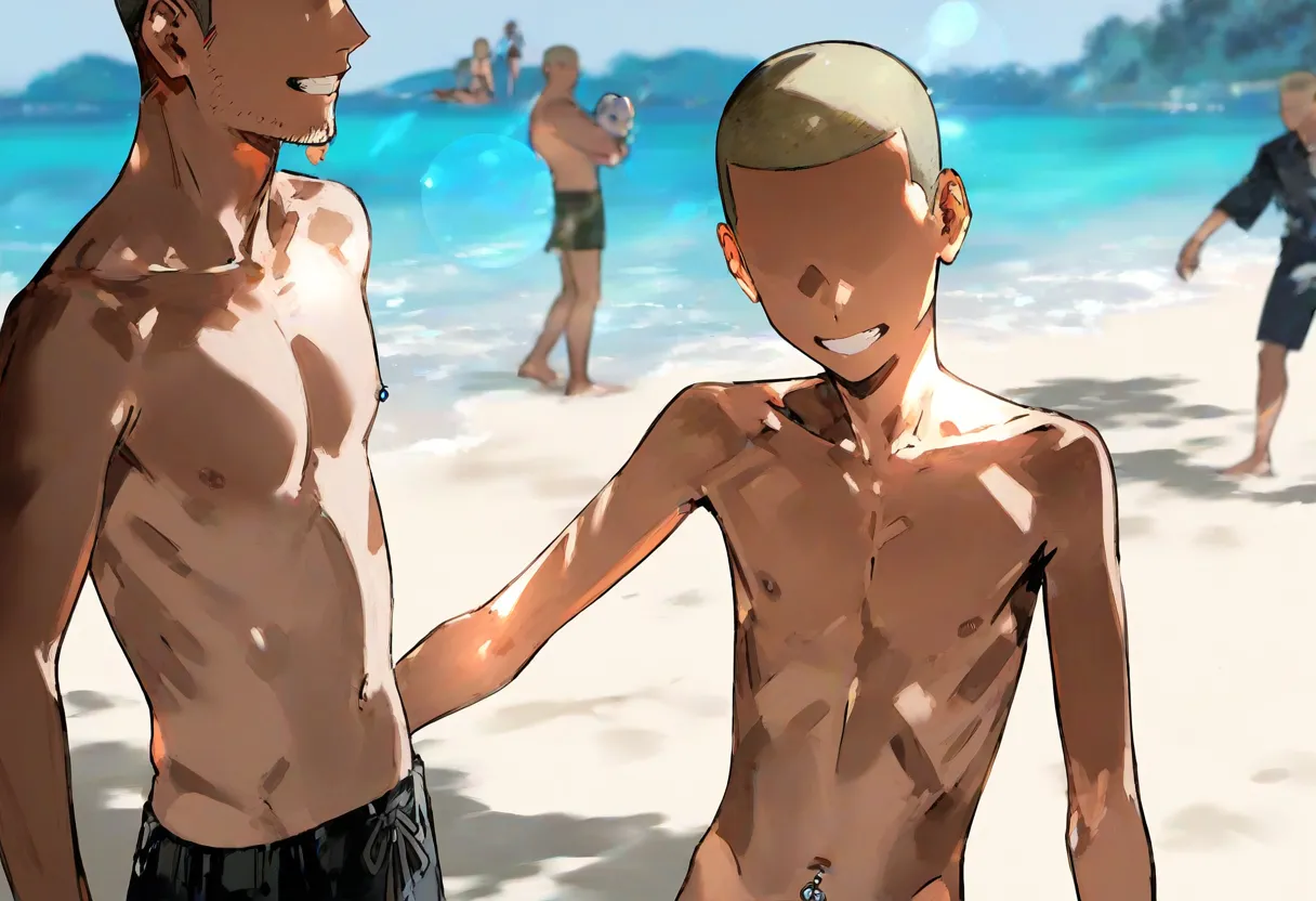 【cl-_-lo】【AI Generated】海で美人JKに媚薬をたっぷり塗ってチ○ポで即ハメしたらアヘ顔 page 2 full