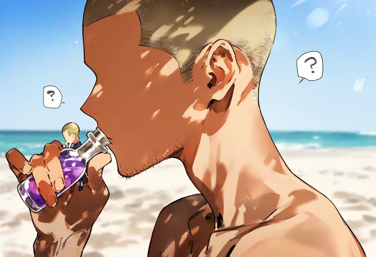 【cl-_-lo】【AI Generated】海で美人JKに媚薬をたっぷり塗ってチ○ポで即ハメしたらアヘ顔 page 4 full