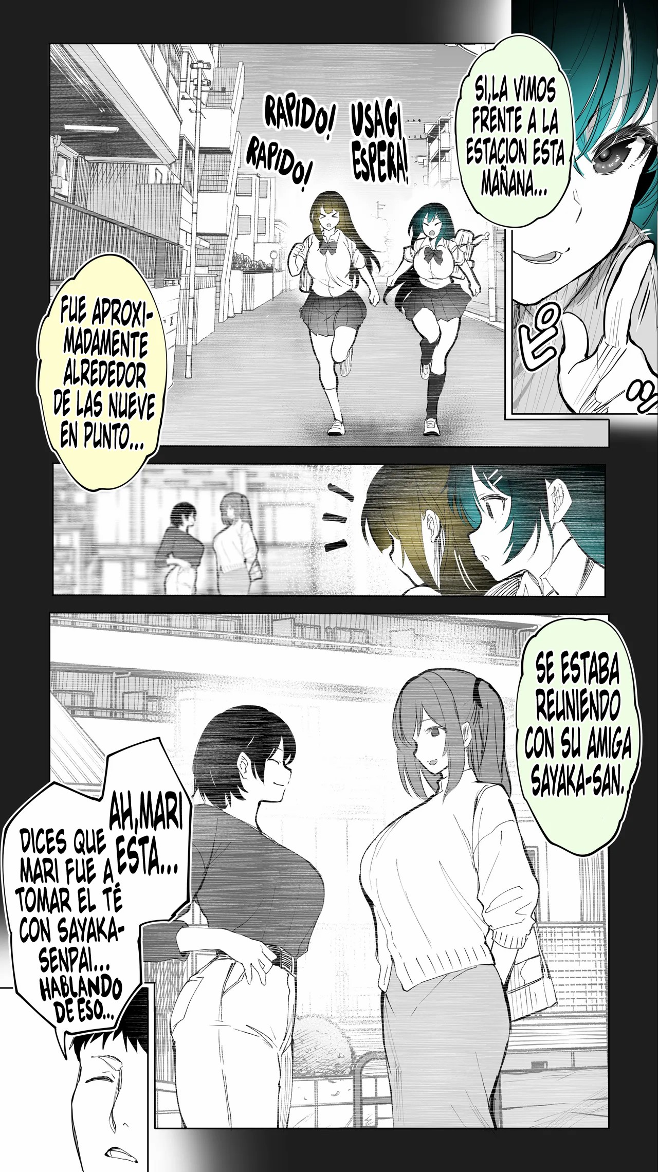 Jimoto no Hame Tomo. ''Kinjo no Niransei Futago C, U'' Mumou-ban｜Mis Amigas Íntimas de mi Ciudad Natal.  Versión sin vello page 9 full
