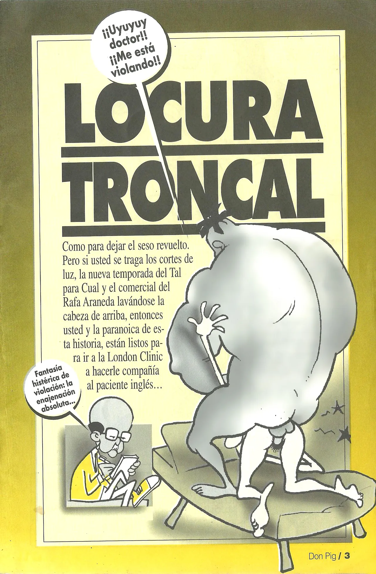 DON PIG COMIX  - 25 suplemento de la Revista 100% page 3 full