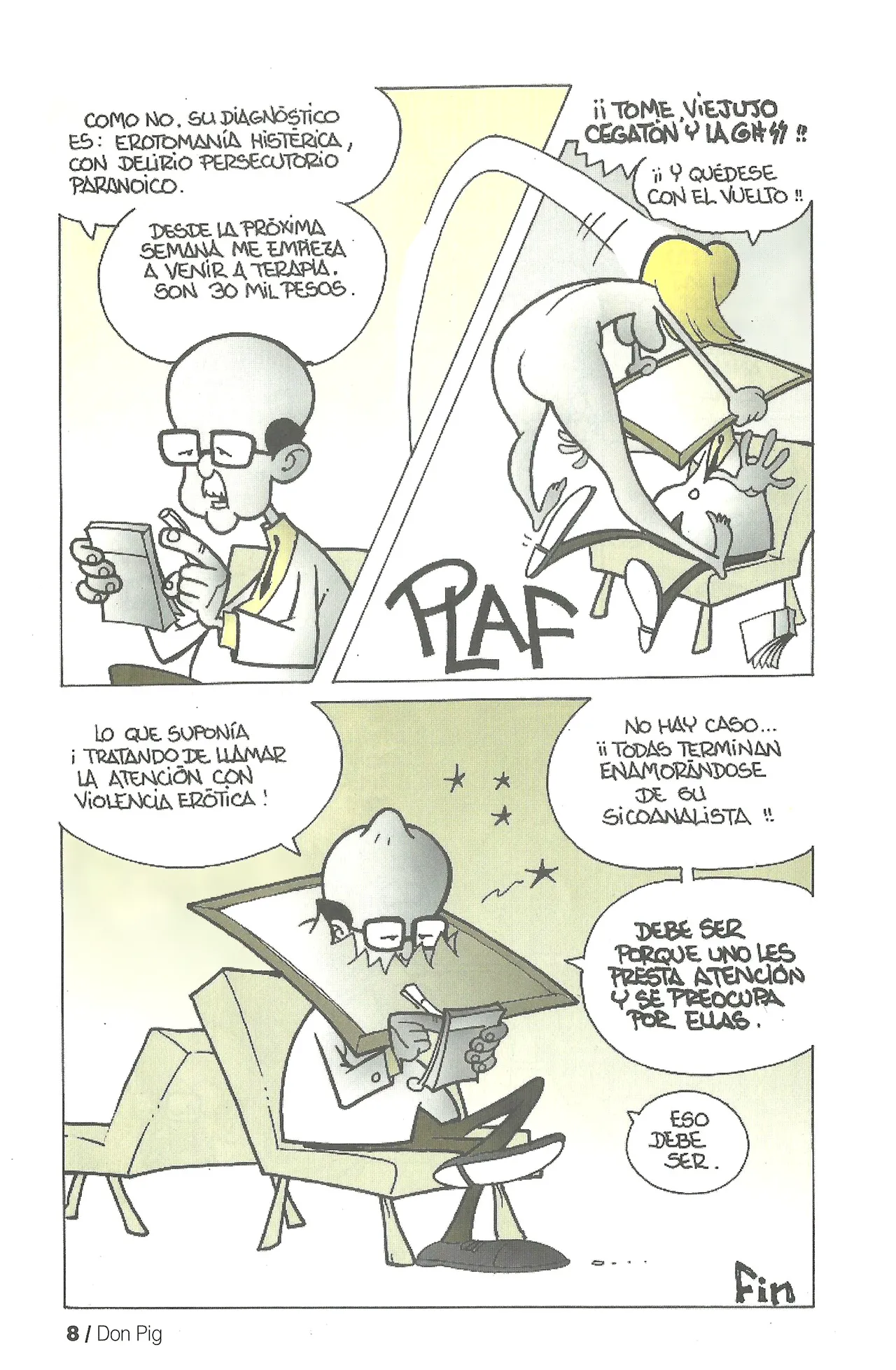 DON PIG COMIX  - 25 suplemento de la Revista 100% page 8 full