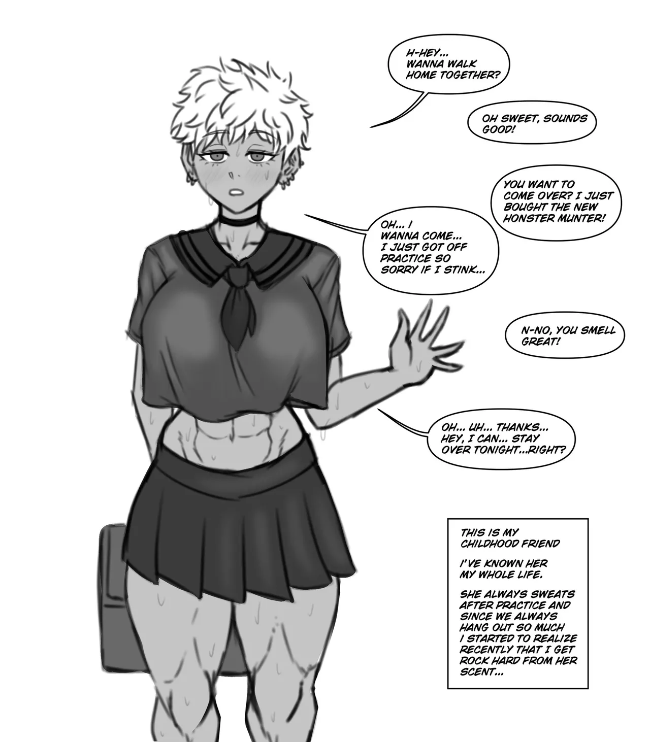 Tomboy Childhood Friend page 1 full