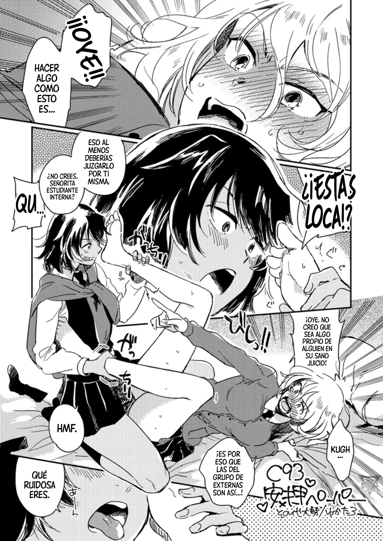 Andou x Oshida Ashi Name Manga | Ando x Oshida - Lamiendo sus pies - Manga page 1 full