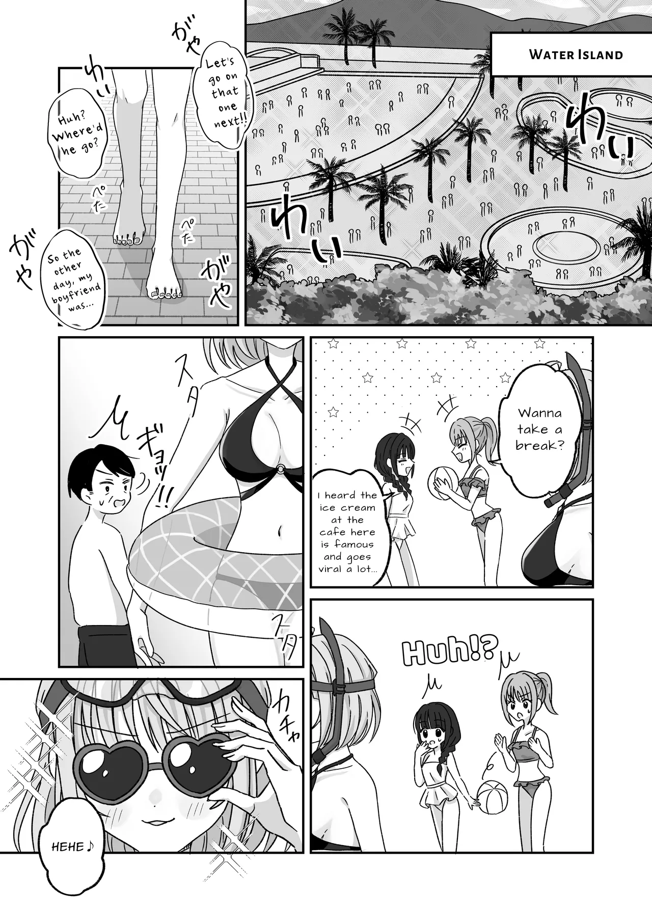 Pool de Kyousei Porori!? Mizugi Bijo wo Nerau Hentai Otoko wo Tsukamaero! + -AFTER- | Poolside Exposure!? Catch The Pervert That Targets Swimsuit Beauties! + ~AFTER~ page 9 full