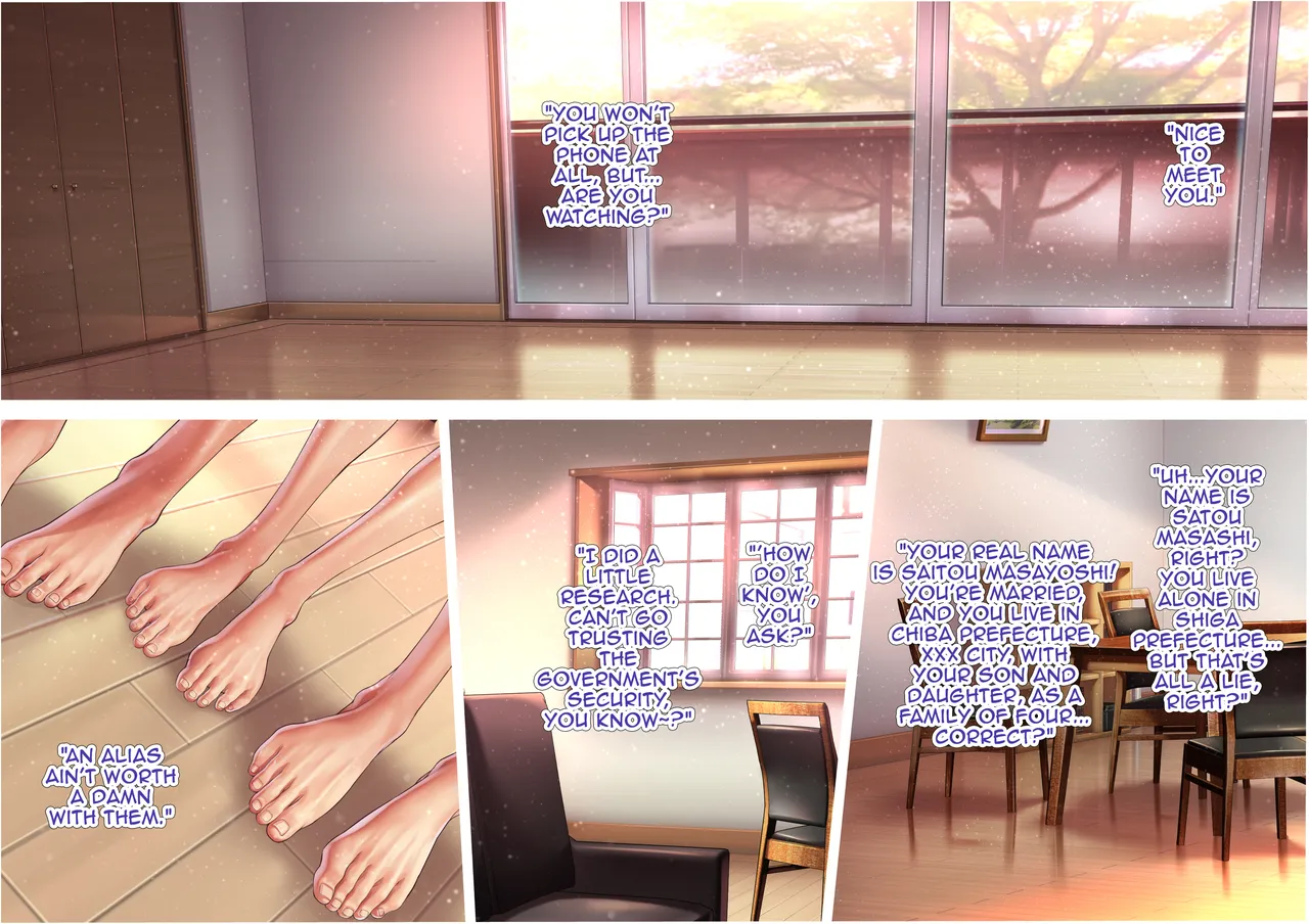 Ubawareta Kazoku Anata, Mitemasu ka... Danna Mokunin no Dohentai Choukyou Haishin page 3 full