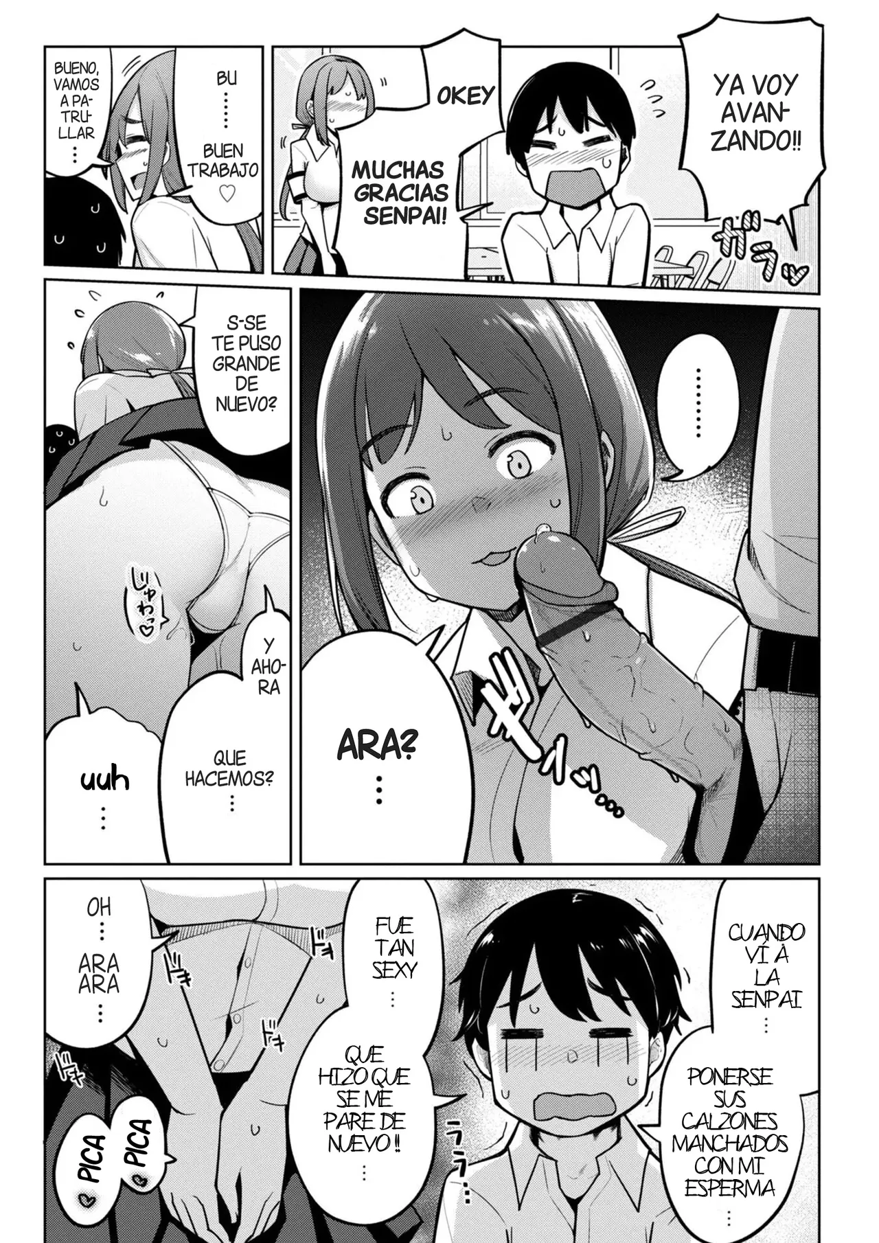 Kouhai Amayakashi Harem in Fuuki Iinkai  | Un Kouhai mimado por un Haren en el Comite de la Moral Publica page 5 full