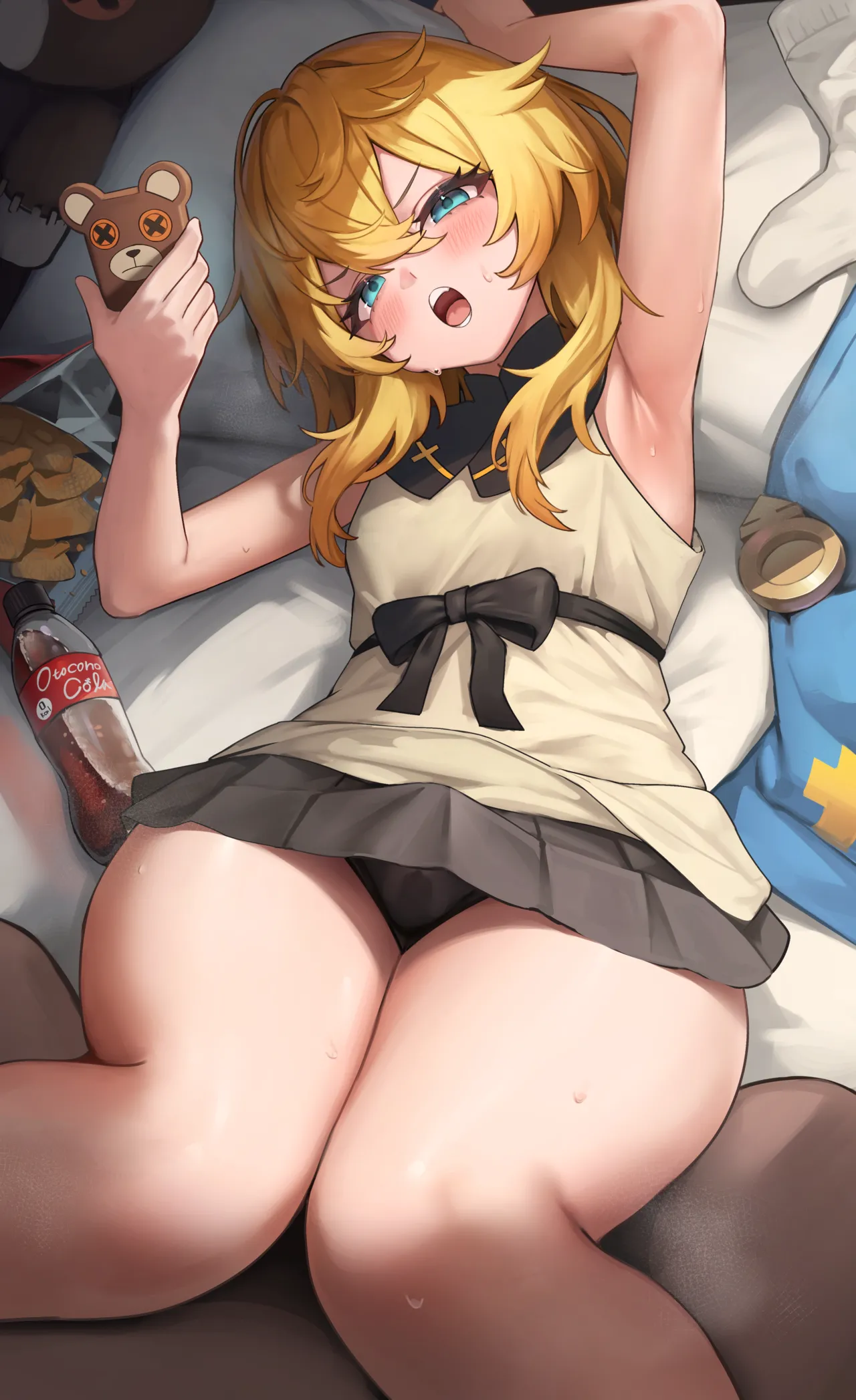 ブリジットの太ももを堪能するイラスト page 3 full