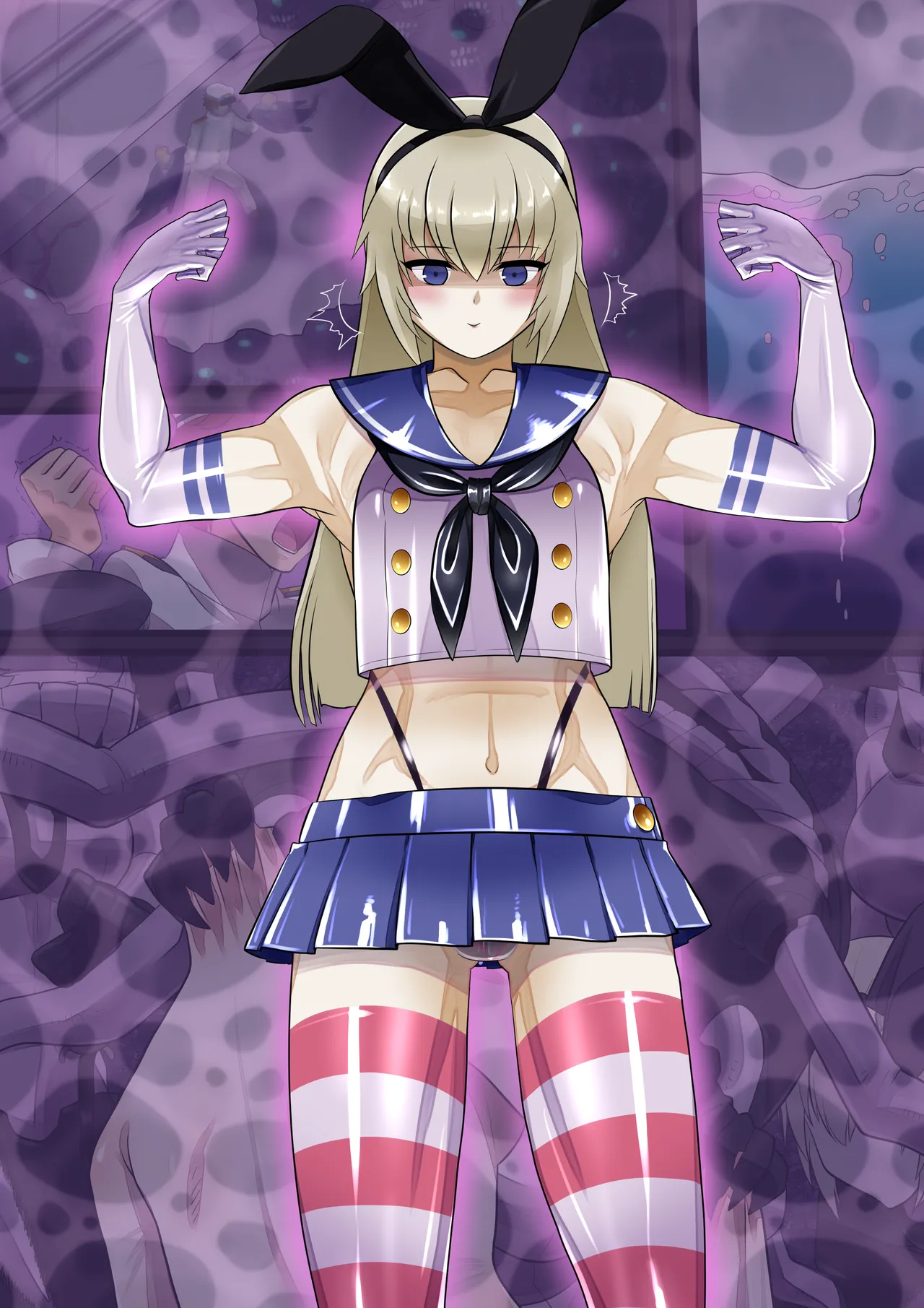 Admiral Forced To Wear Shimakaze Rubber Kigurumi page 5 full